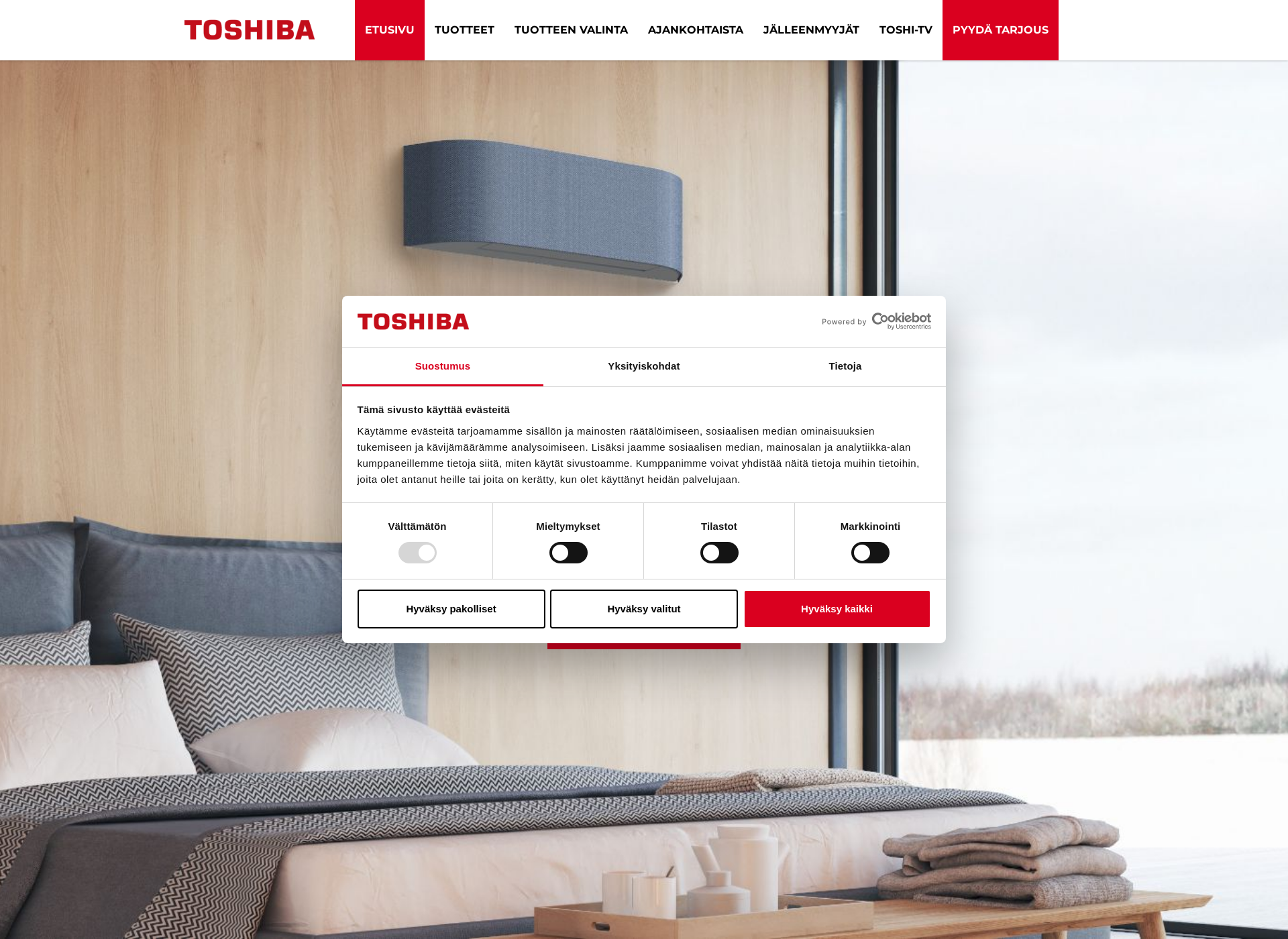 Screenshot for toshibalampopumput.fi