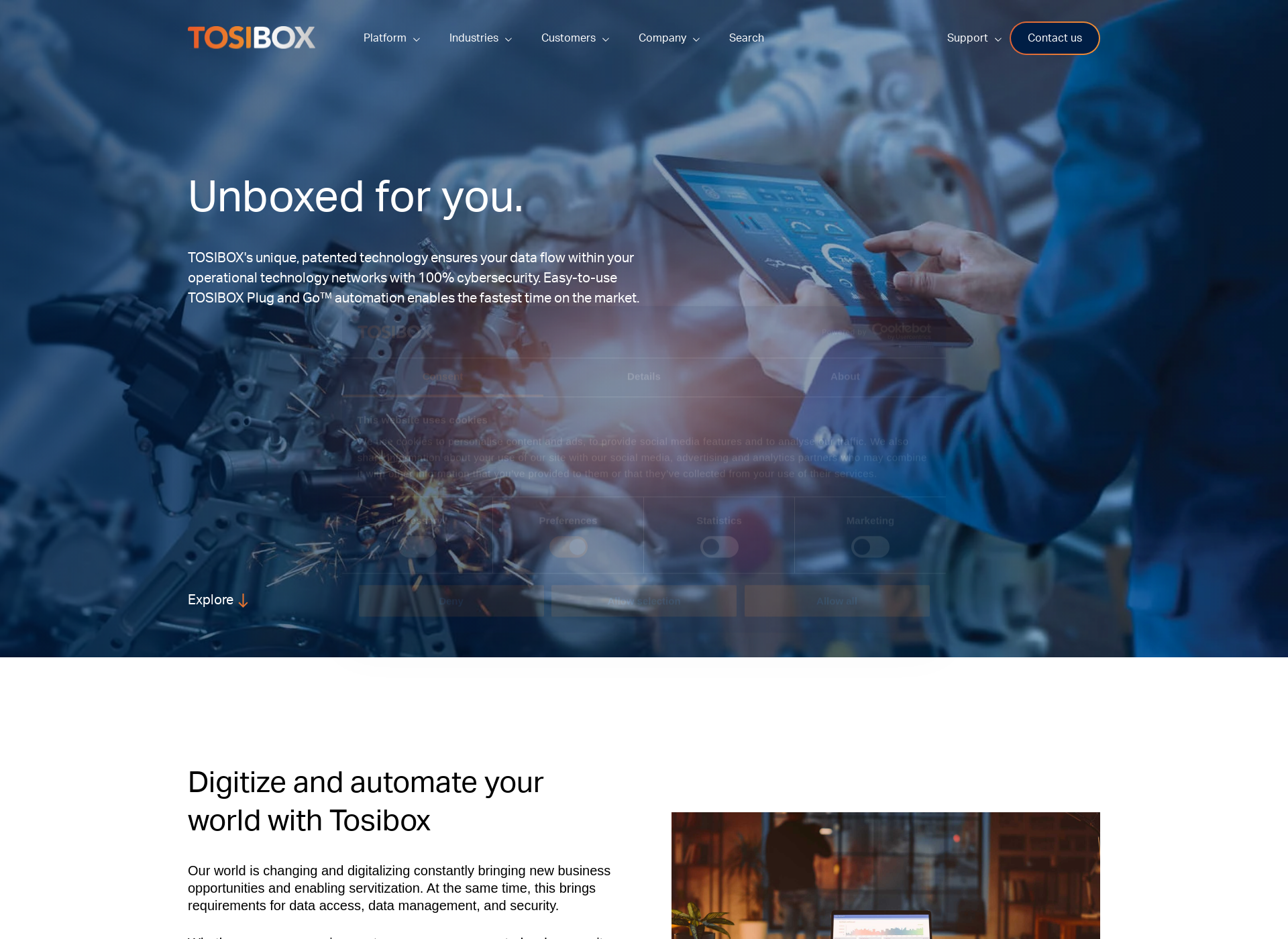 Screenshot for tosibox.com