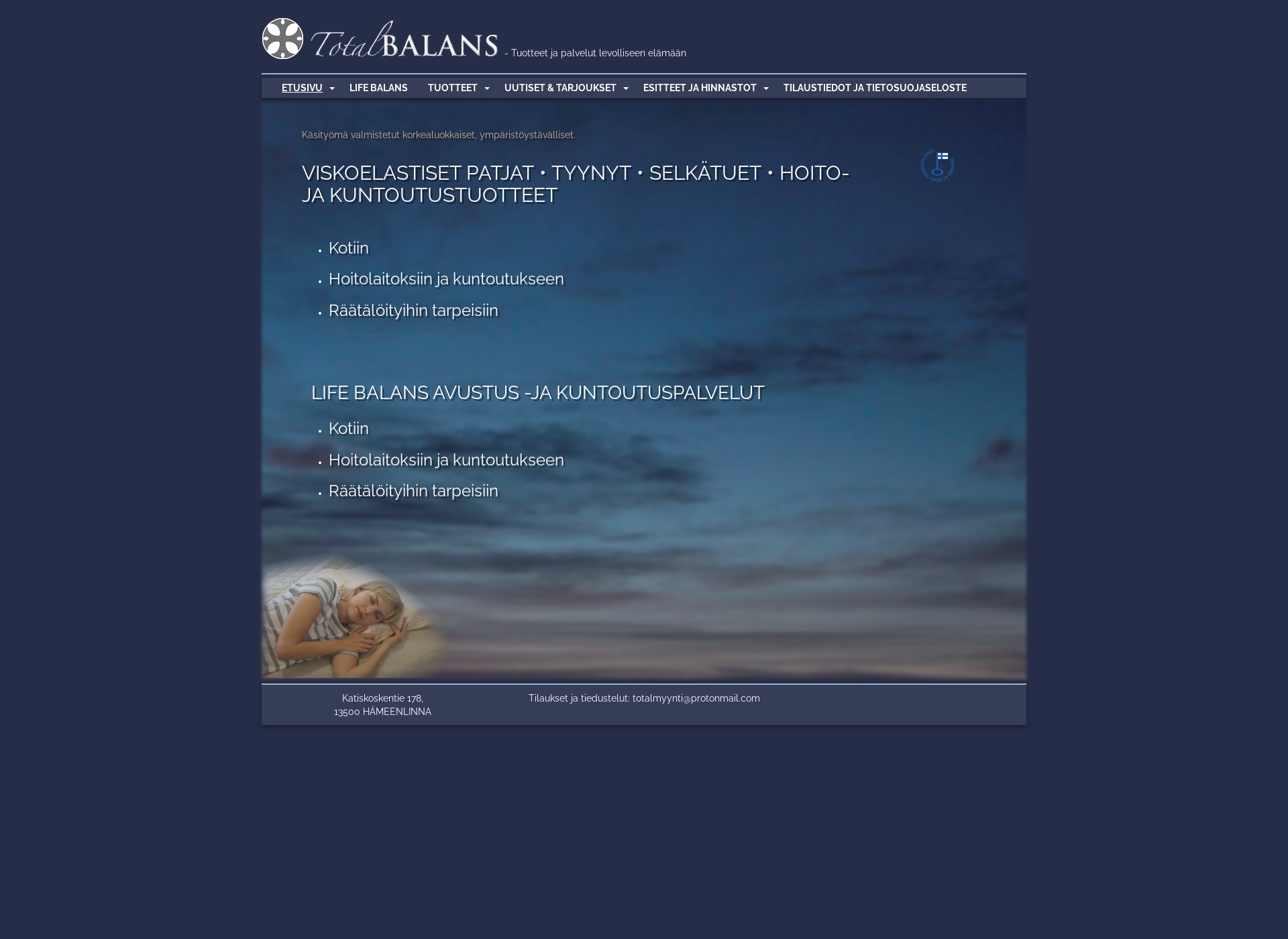 Screenshot for totalbalans.fi