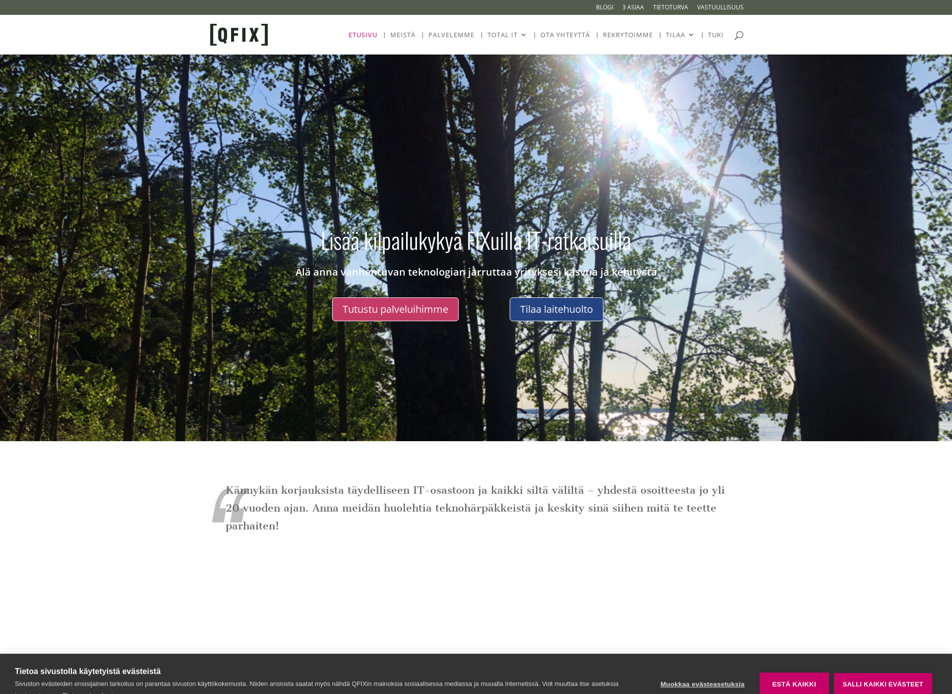 Screenshot for totalit.fi