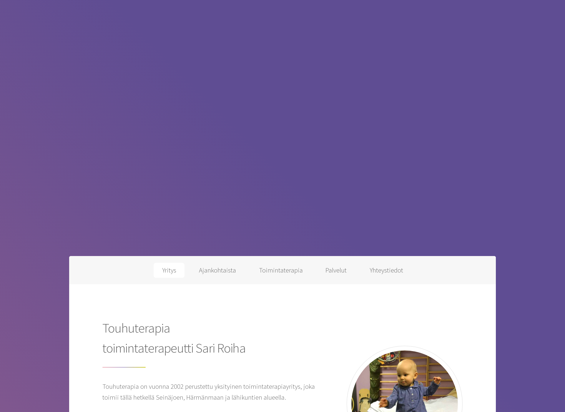 Screenshot for touhuterapia.fi