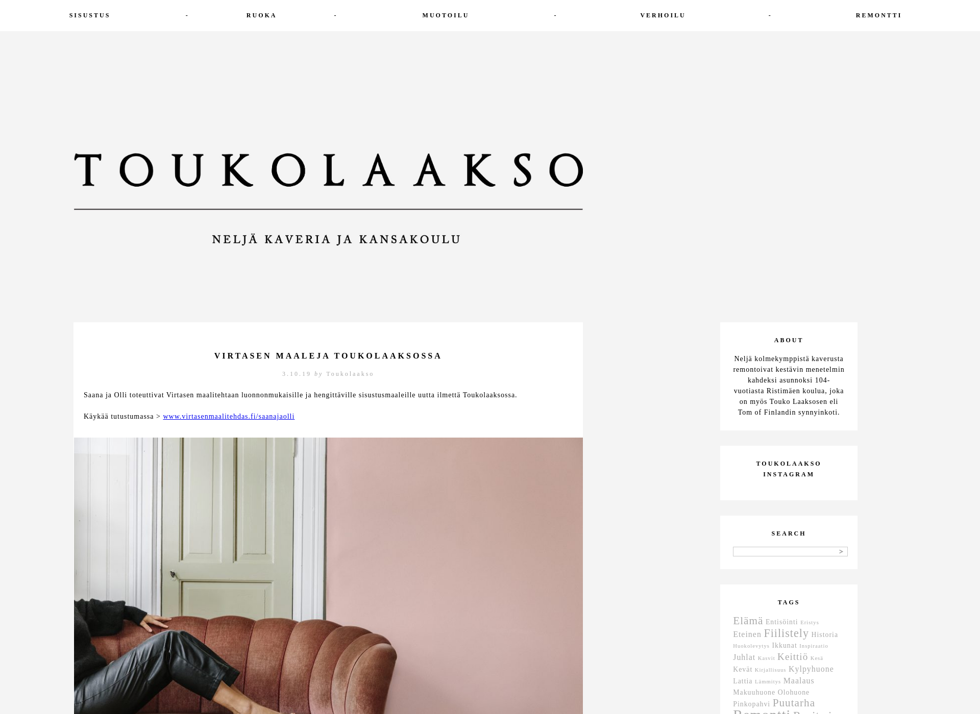Screenshot for toukolaakso.fi