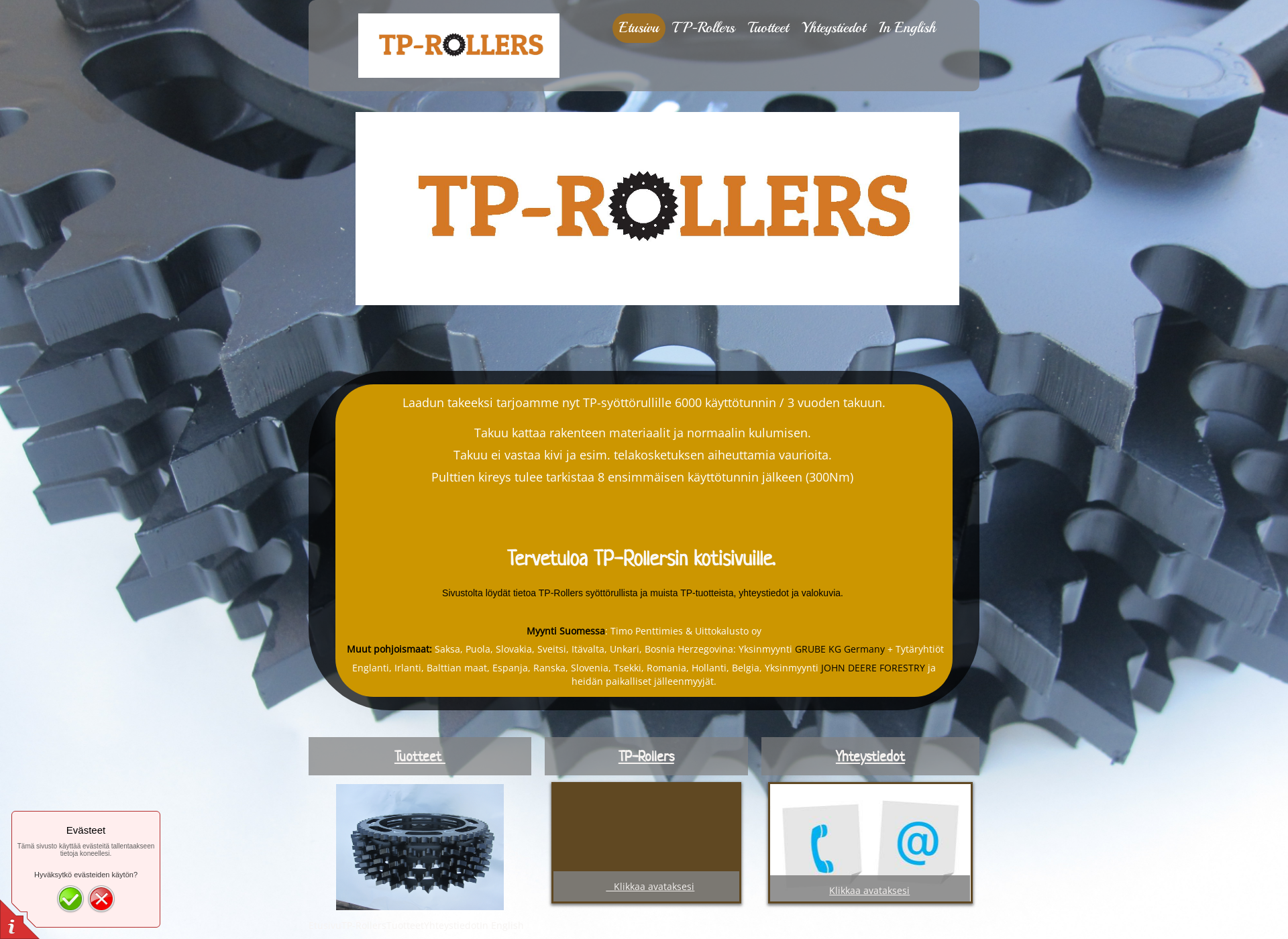 Screenshot for tp-rollers.fi