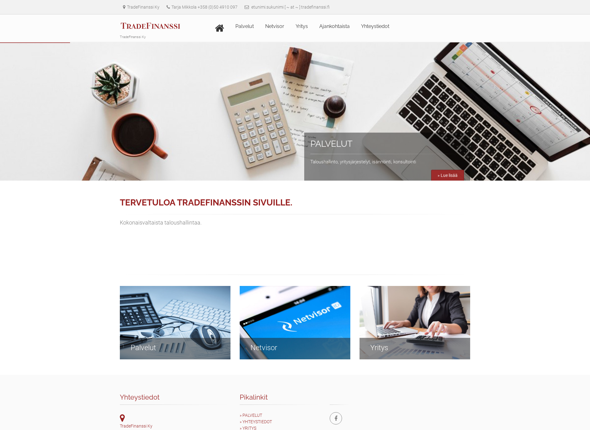Screenshot for tradefinanssi.fi