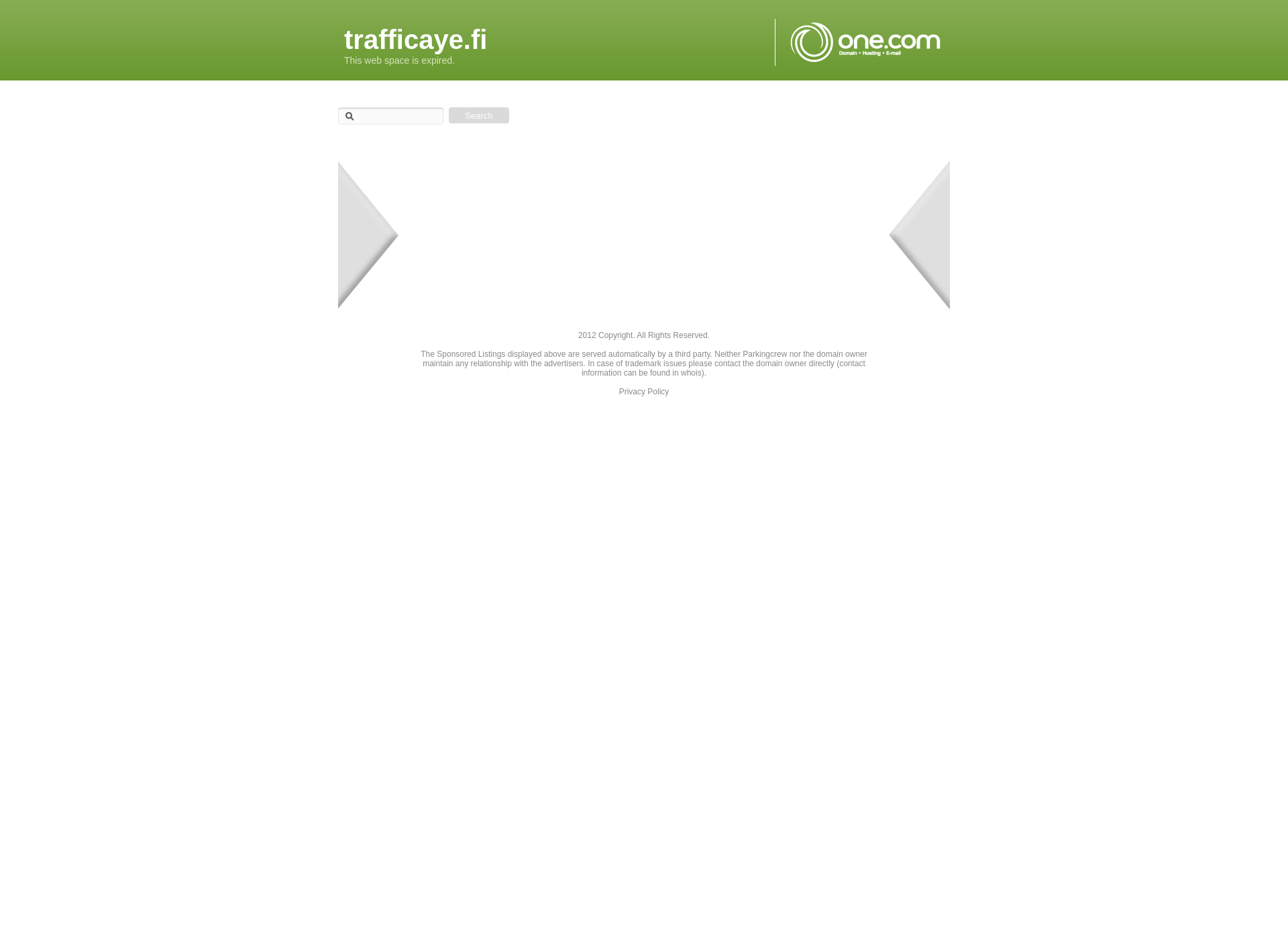 Skärmdump för trafficaye.fi