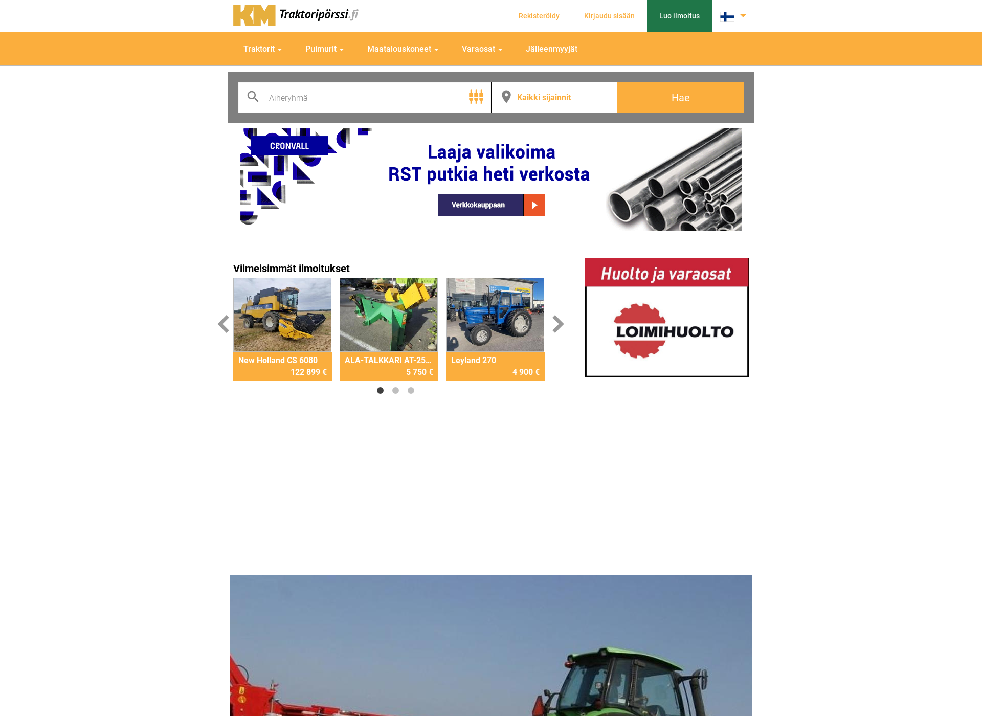 Screenshot for traktoriporssi.fi