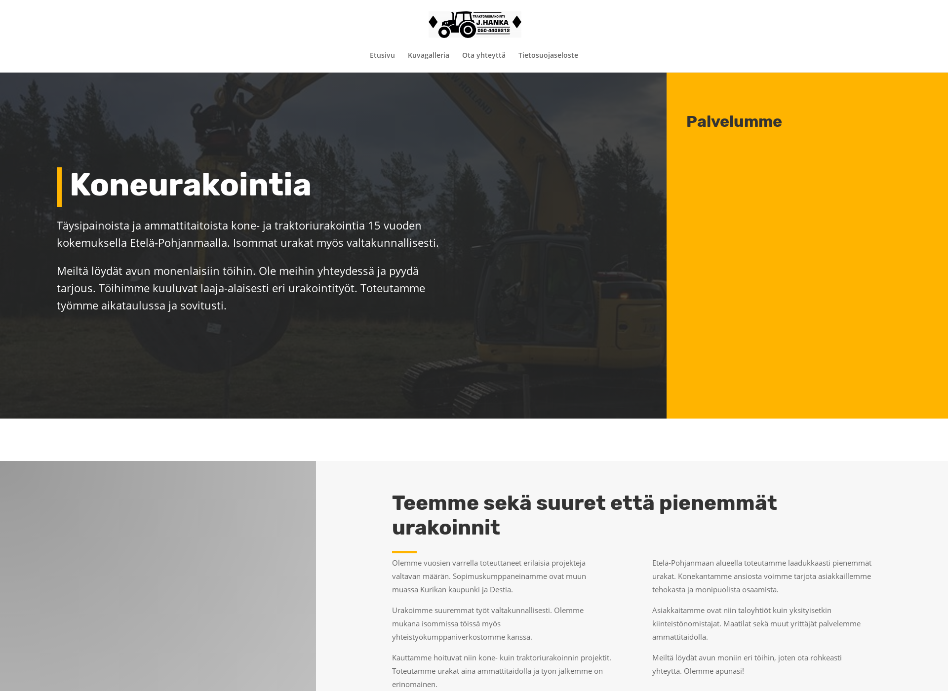 Screenshot for traktoriurakointijhanka.fi