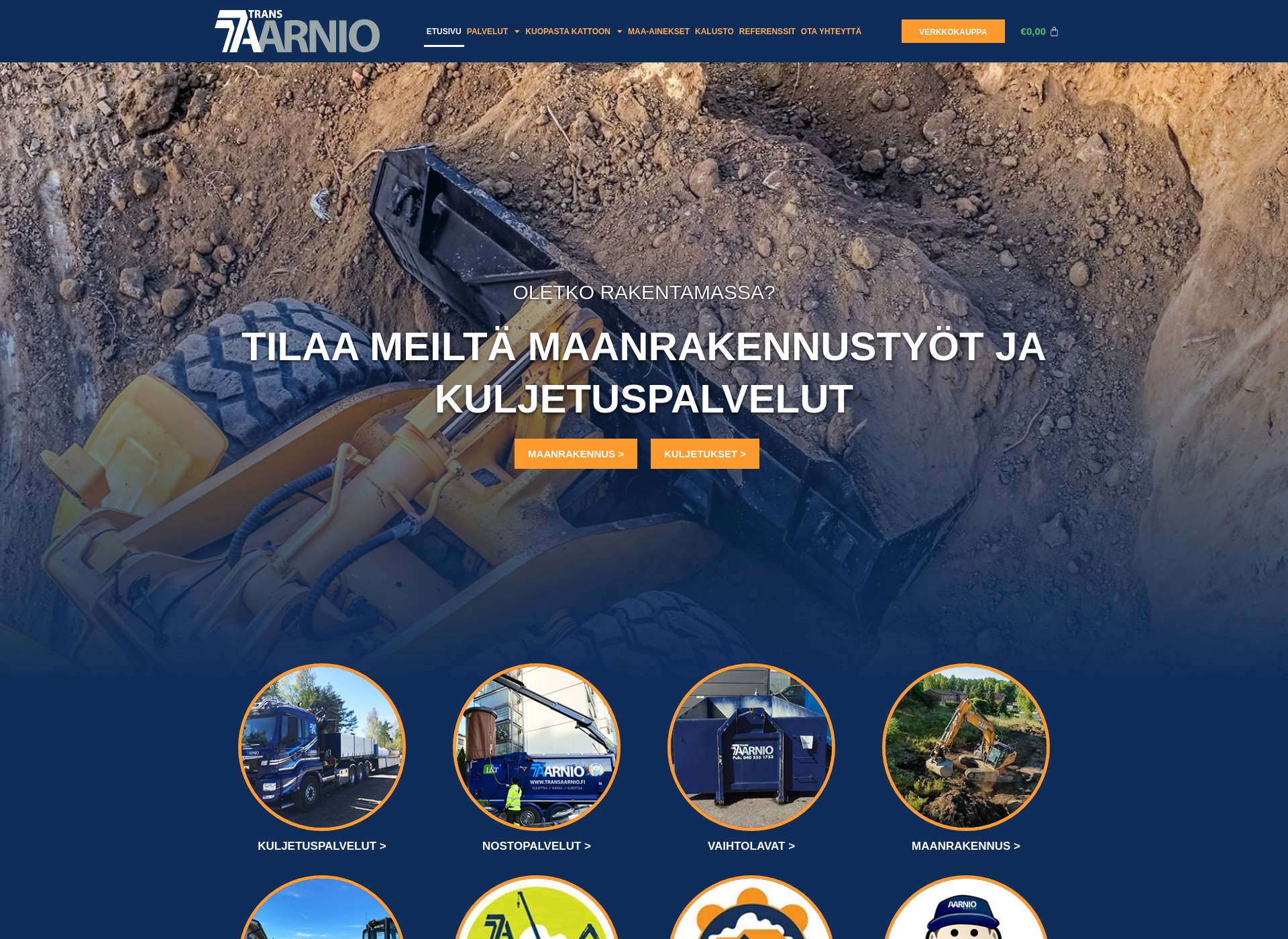 Screenshot for transaarnio.fi
