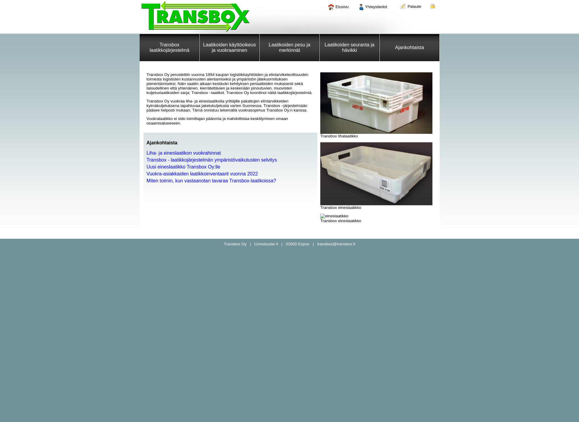 Screenshot for transbox.fi