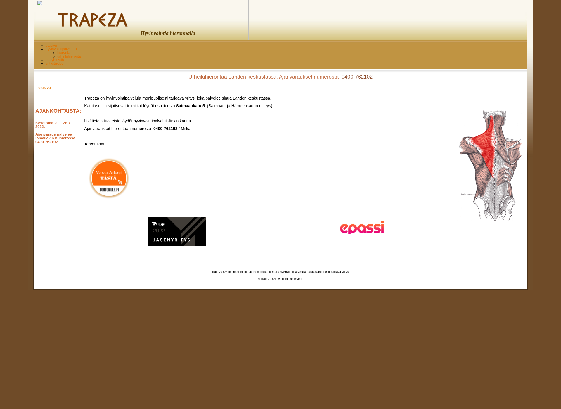 Screenshot for trapeza.fi