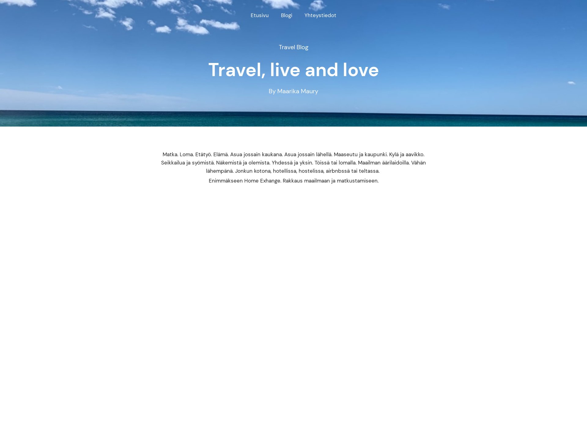 Screenshot for travel-live-love.fi