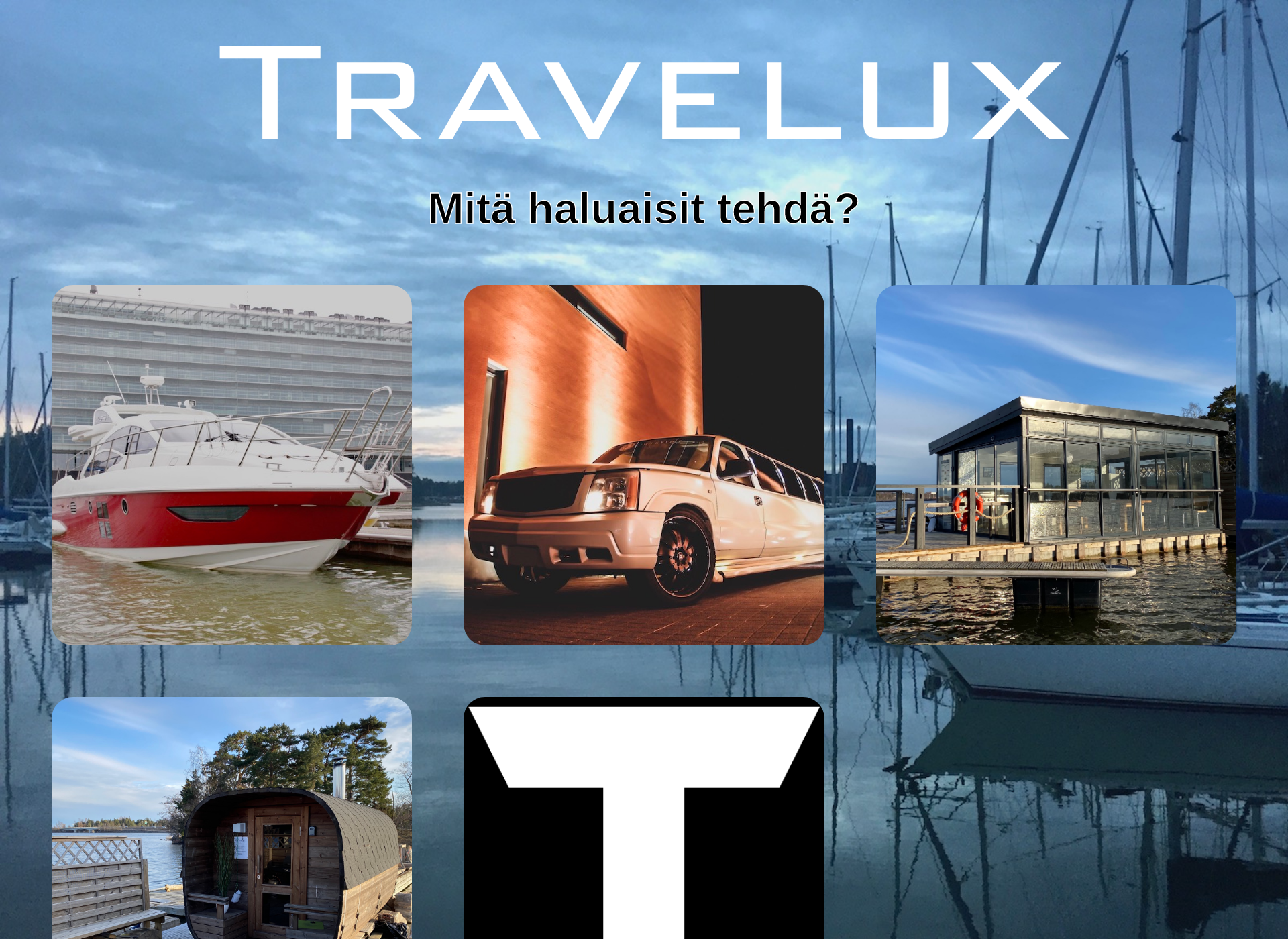 Skärmdump för travelux.fi