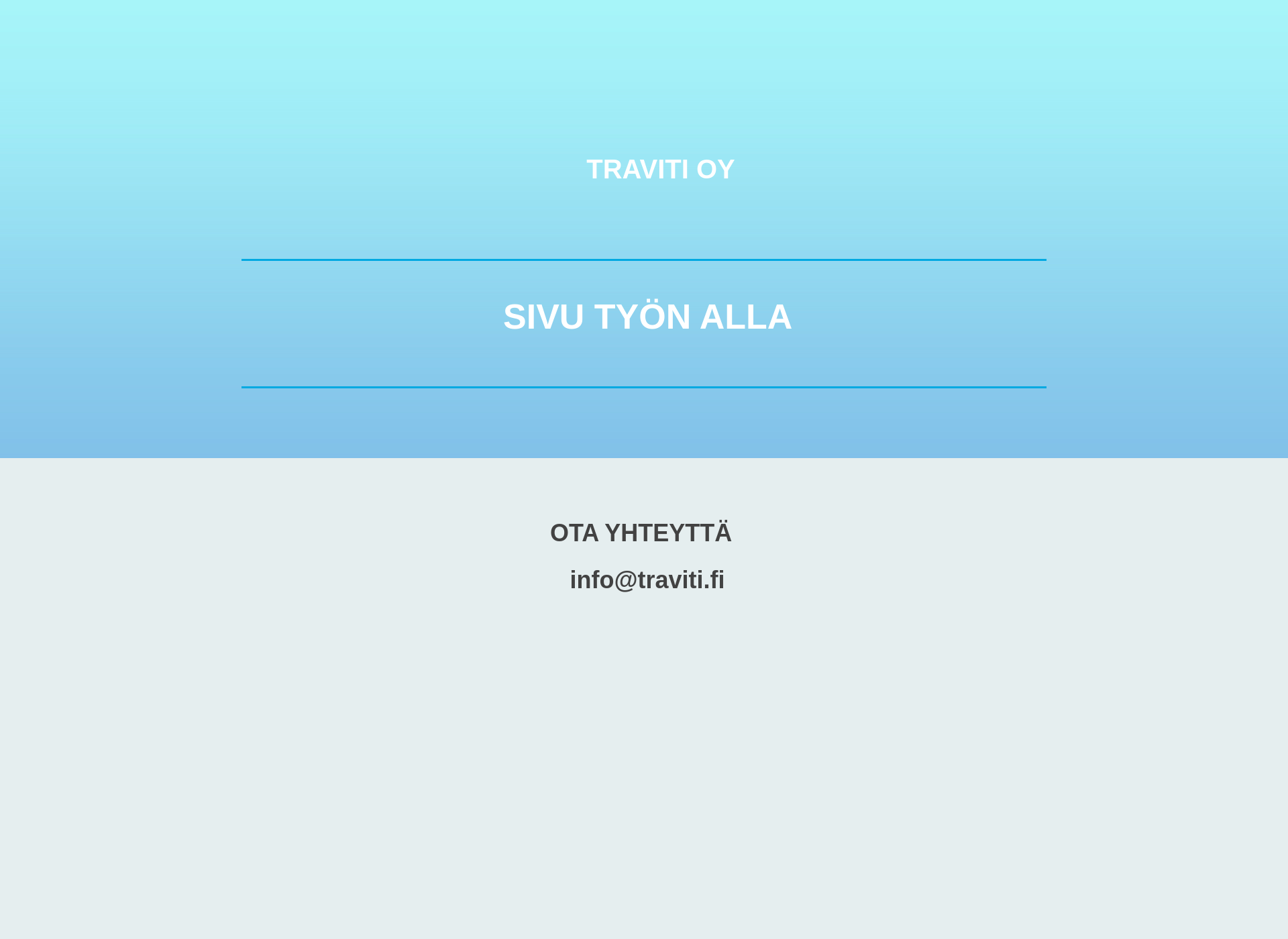 Screenshot for traviti.fi