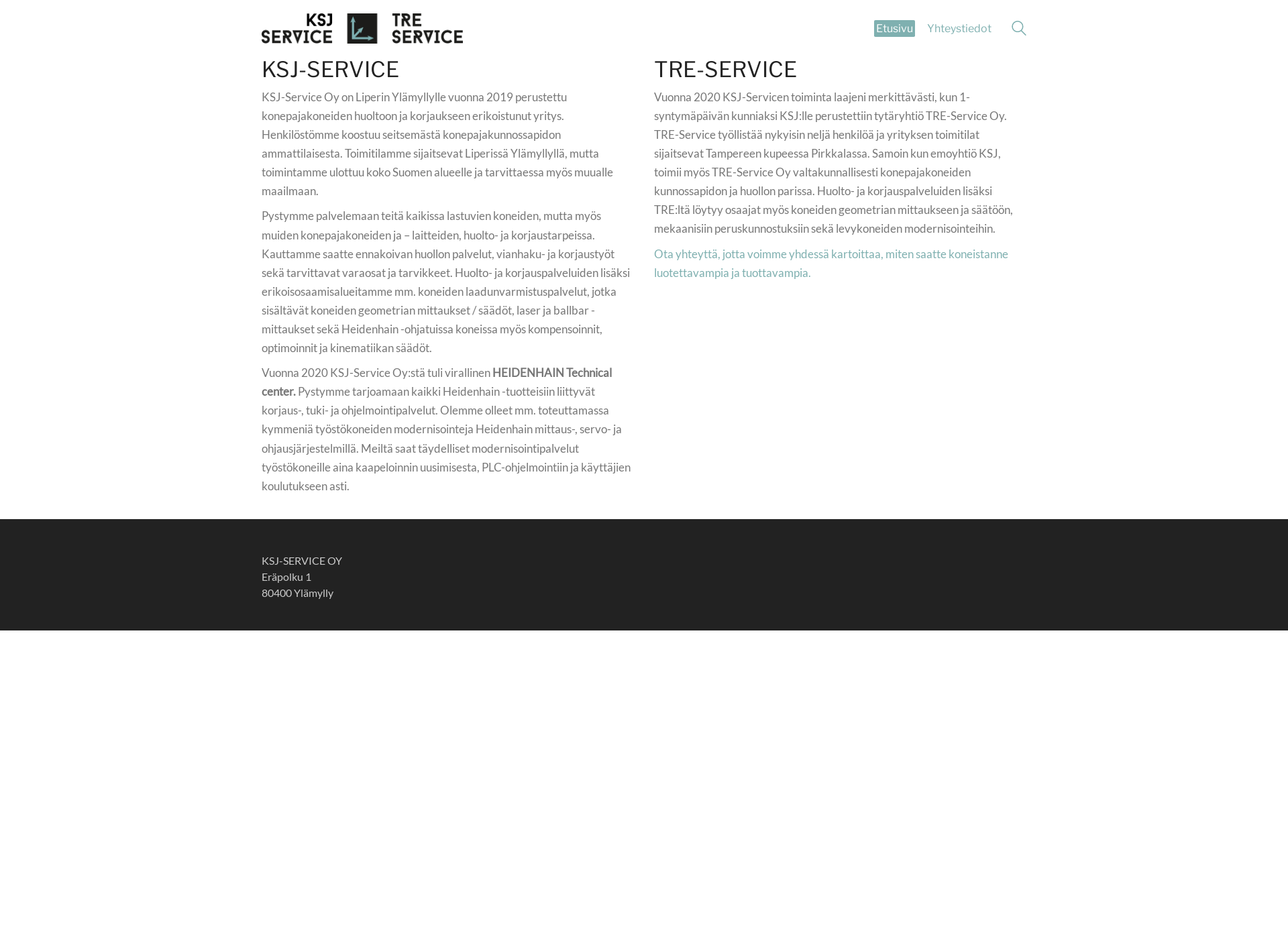 Screenshot for tre-service.fi