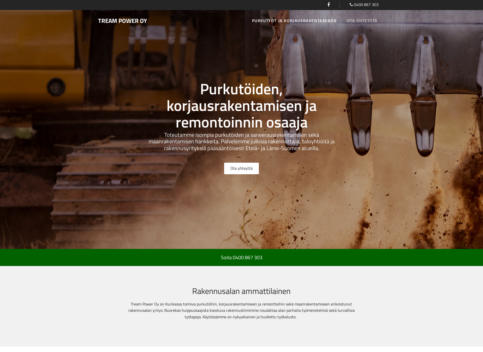 Screenshot for treampower.fi