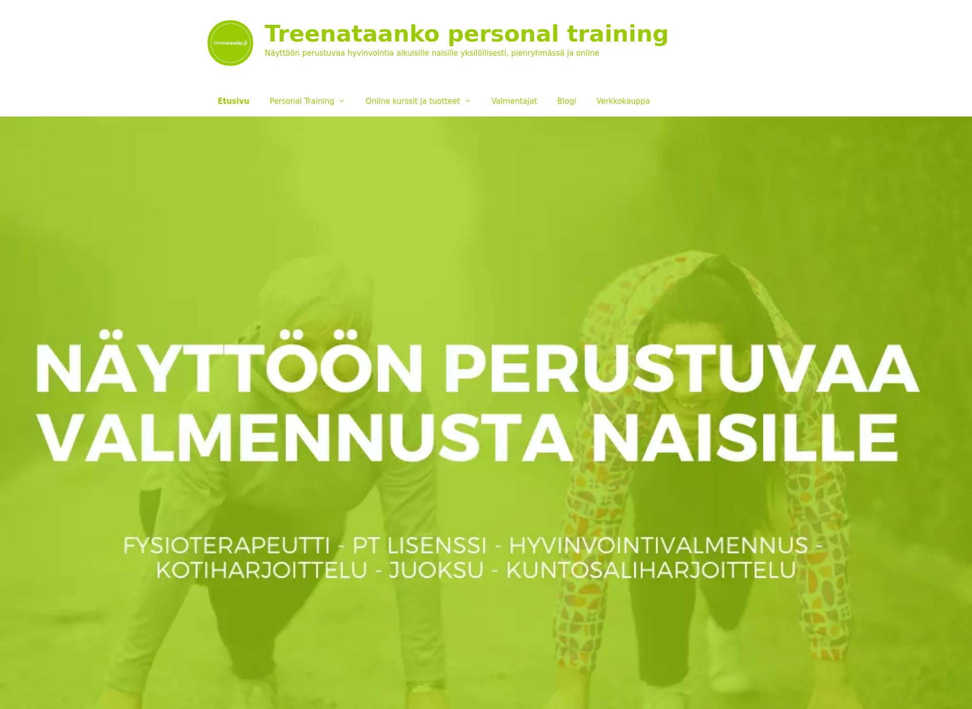 Screenshot for treenataanko.fi