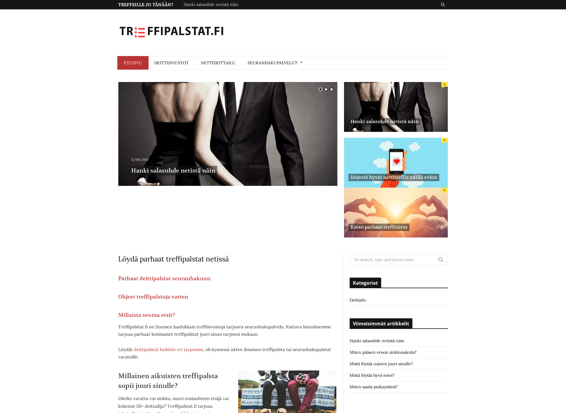 Screenshot for treffipalstat.fi