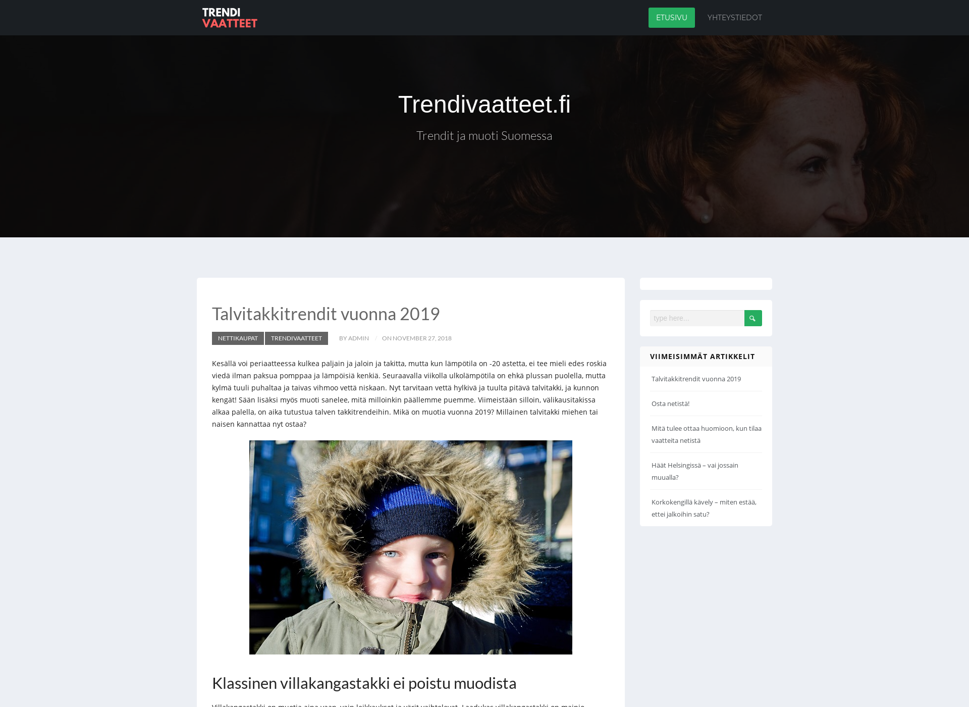 Screenshot for trendivaatteet.fi