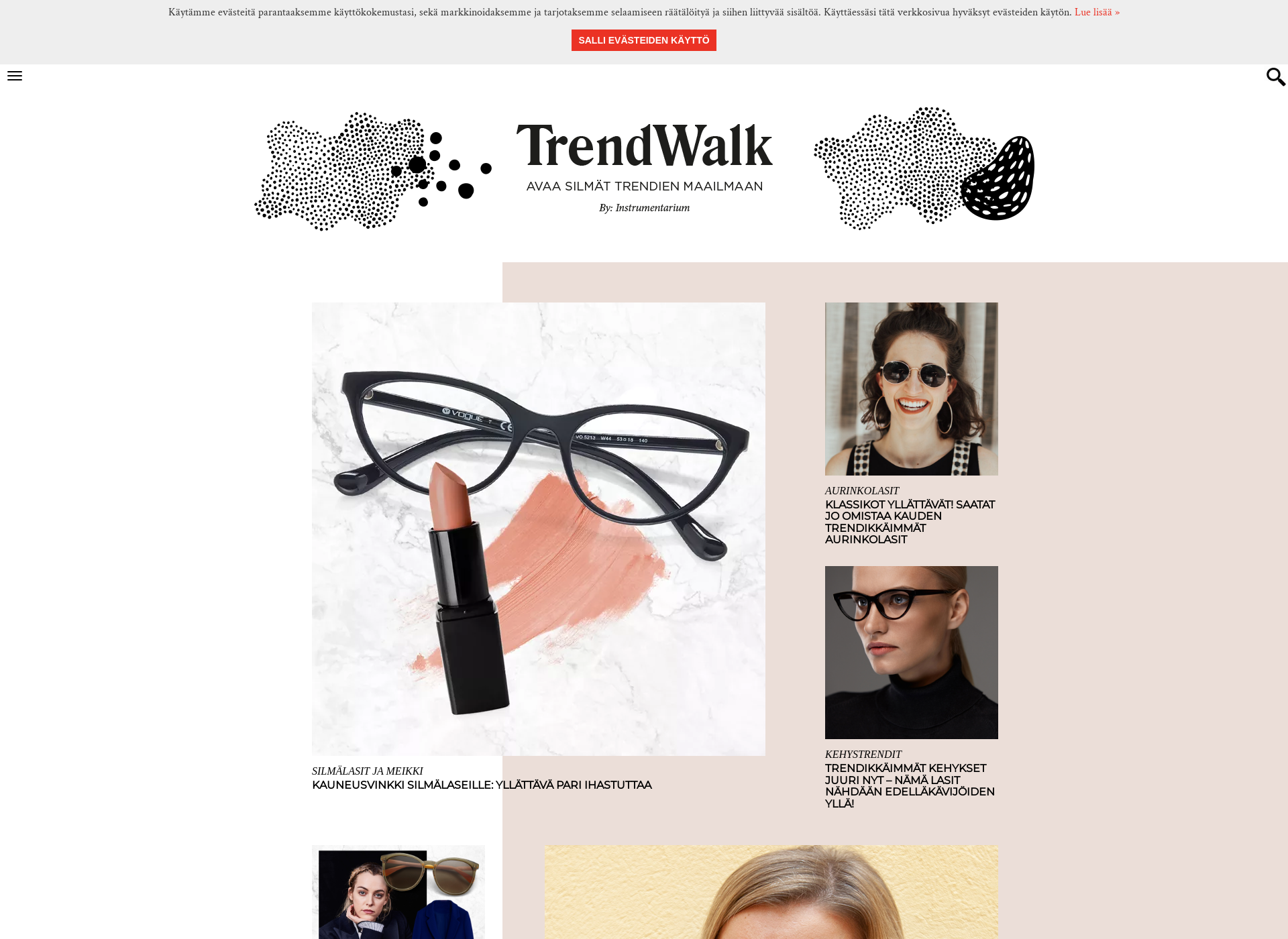 Skärmdump för trendwalk.fi