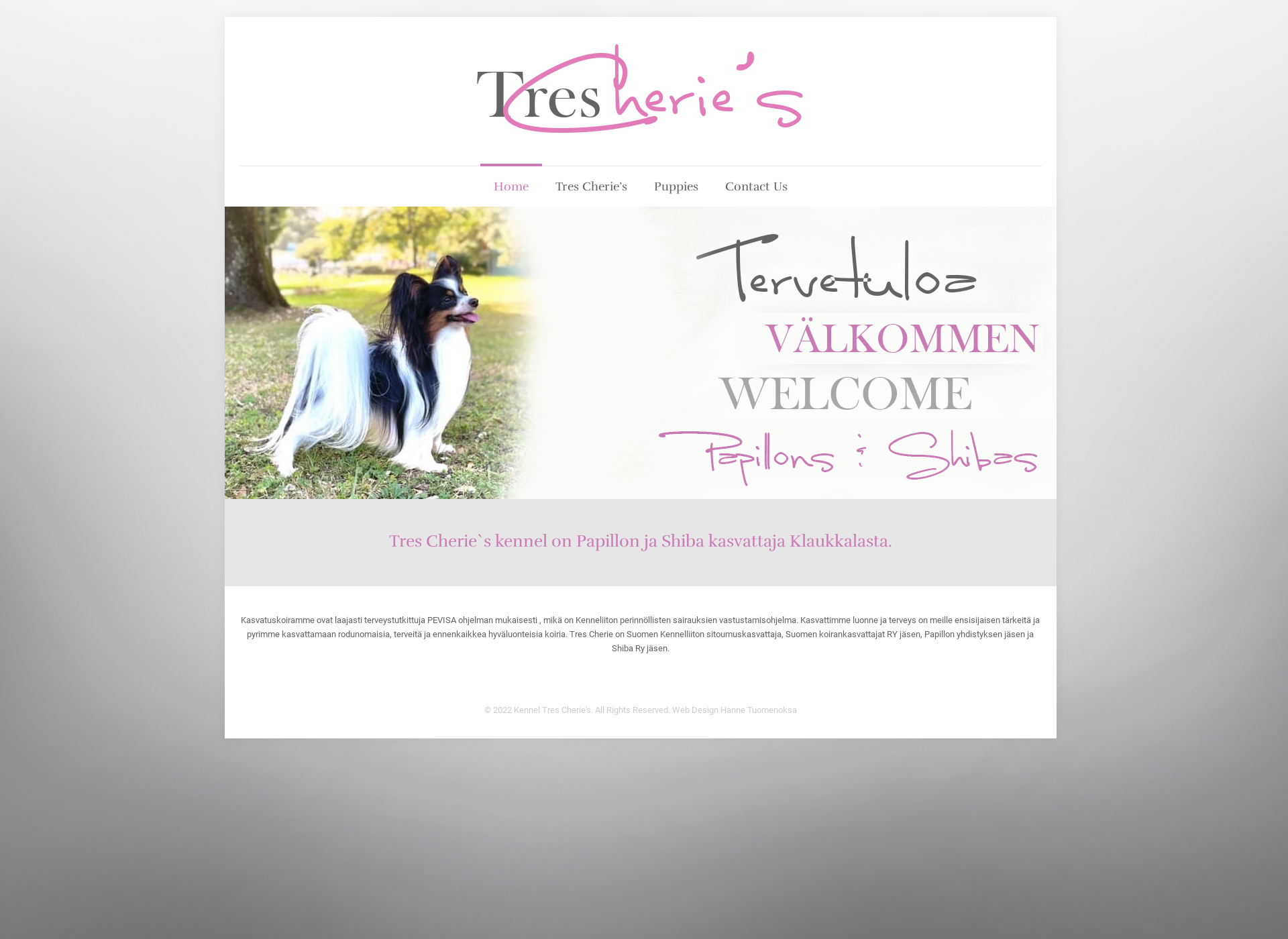 Screenshot for trescheriekennel.fi