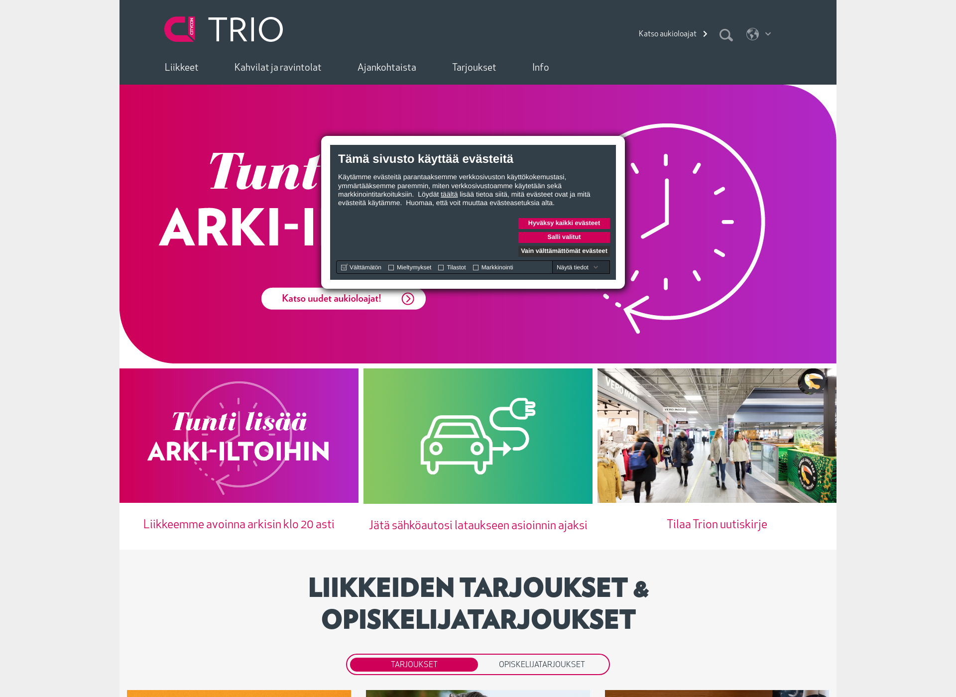 Screenshot for trio.fi