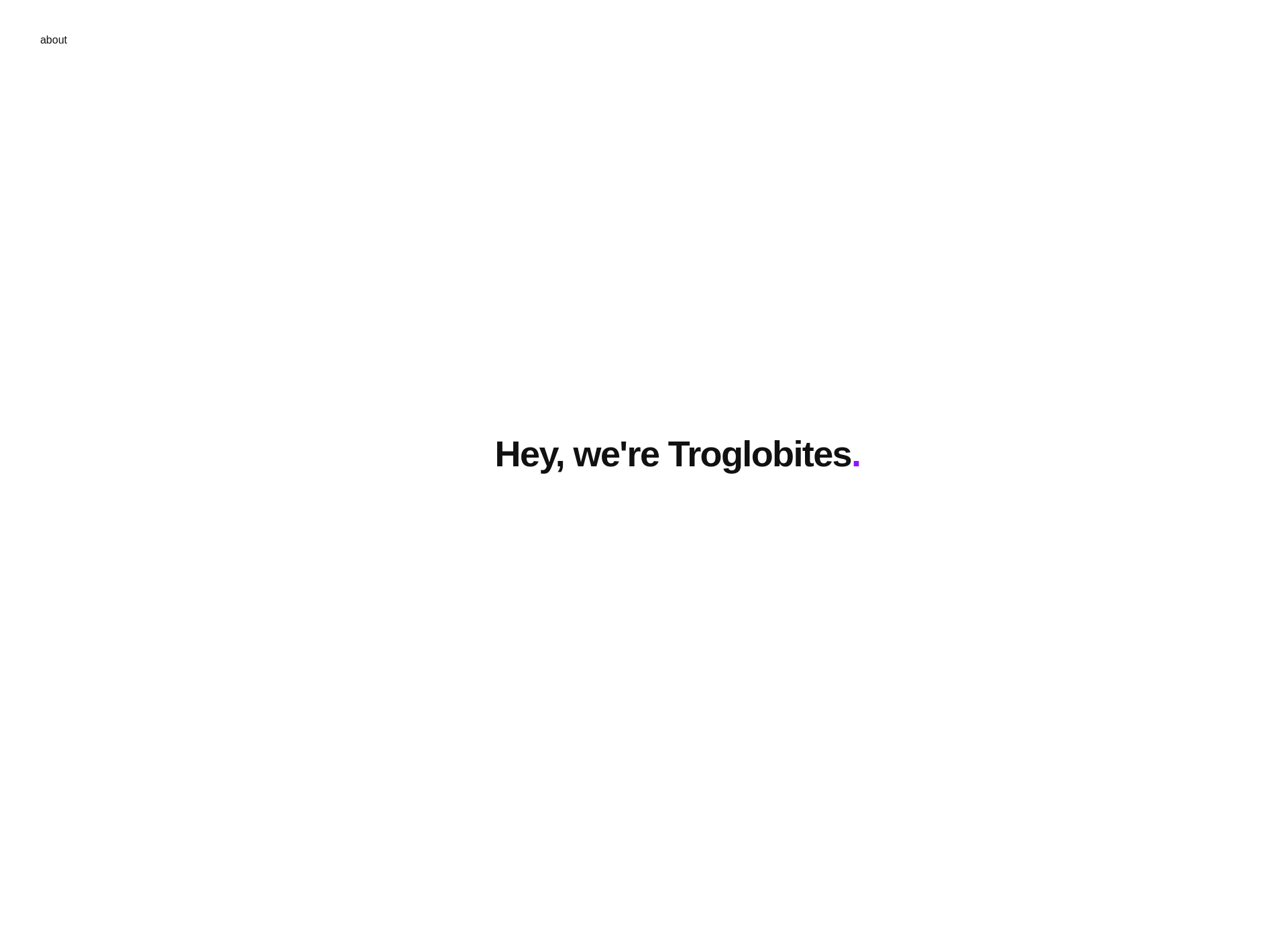 Skärmdump för troglobiitit.fi