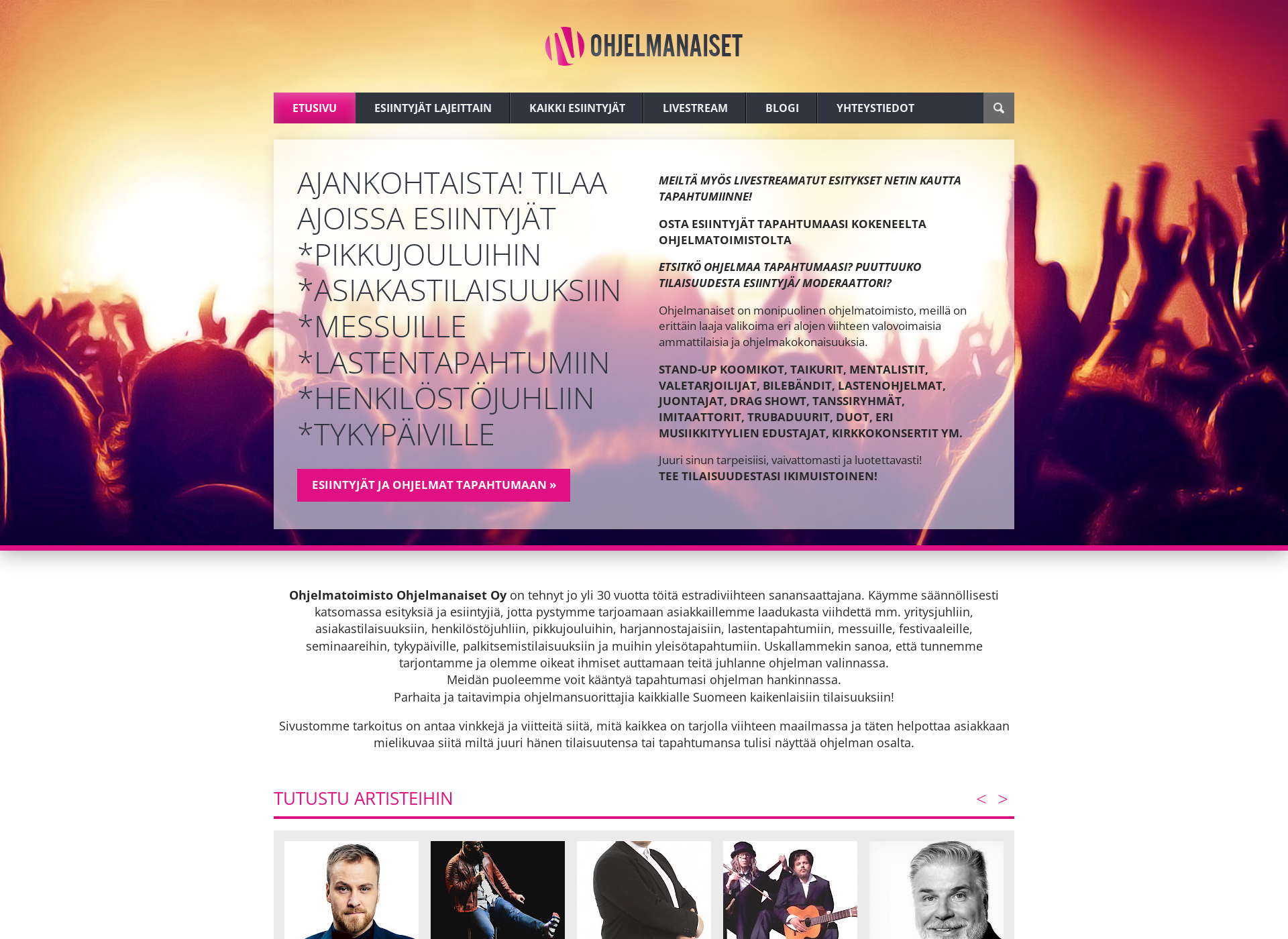 Screenshot for trubaduuri.fi