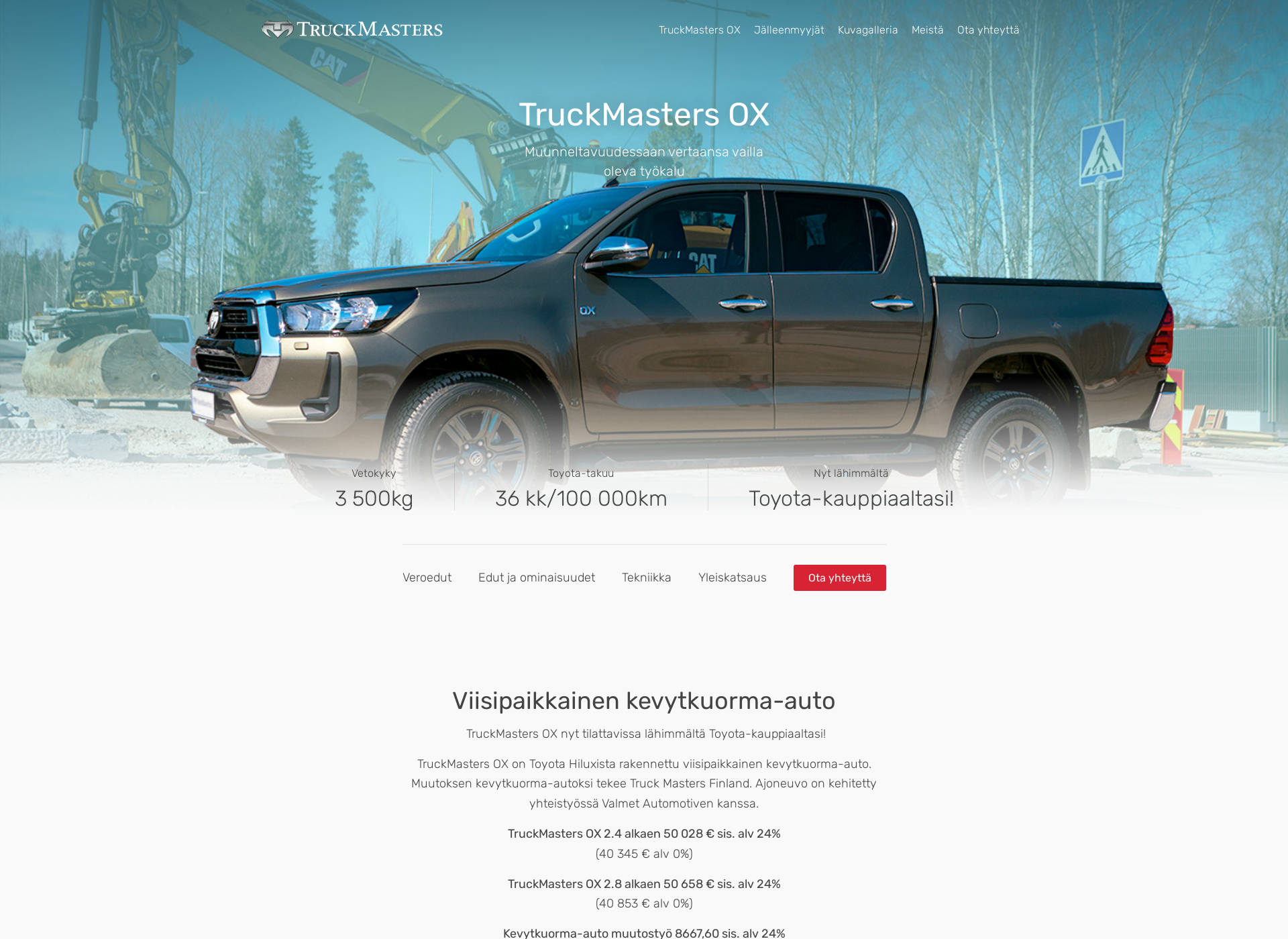 Screenshot for truckmasters.fi