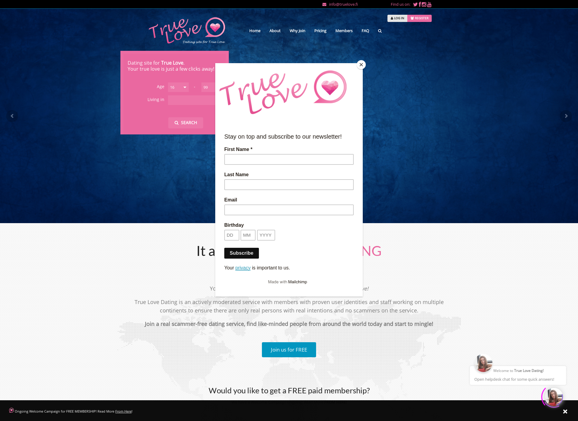 Screenshot for truelove.fi