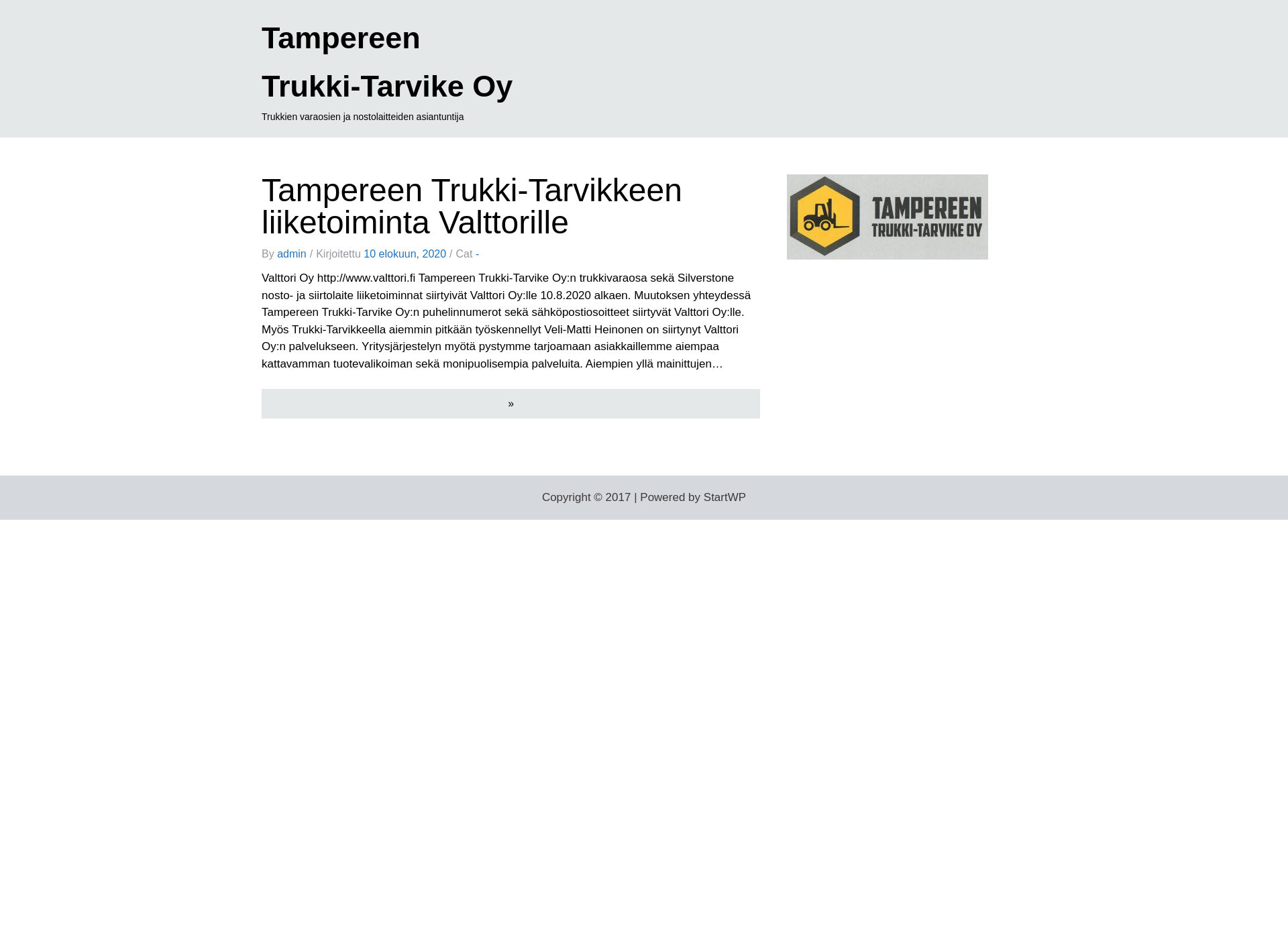 Screenshot for trukkitarvike.fi