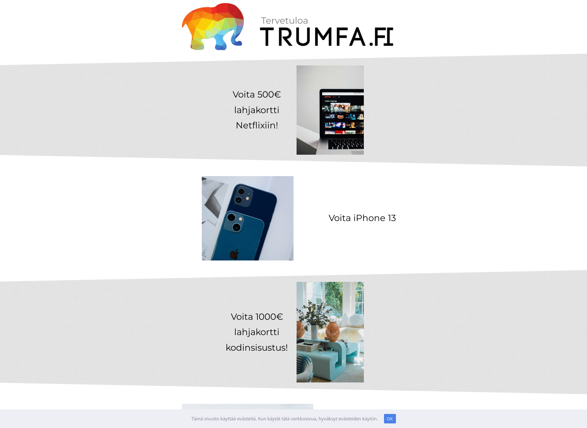 Skärmdump för trumfa.fi
