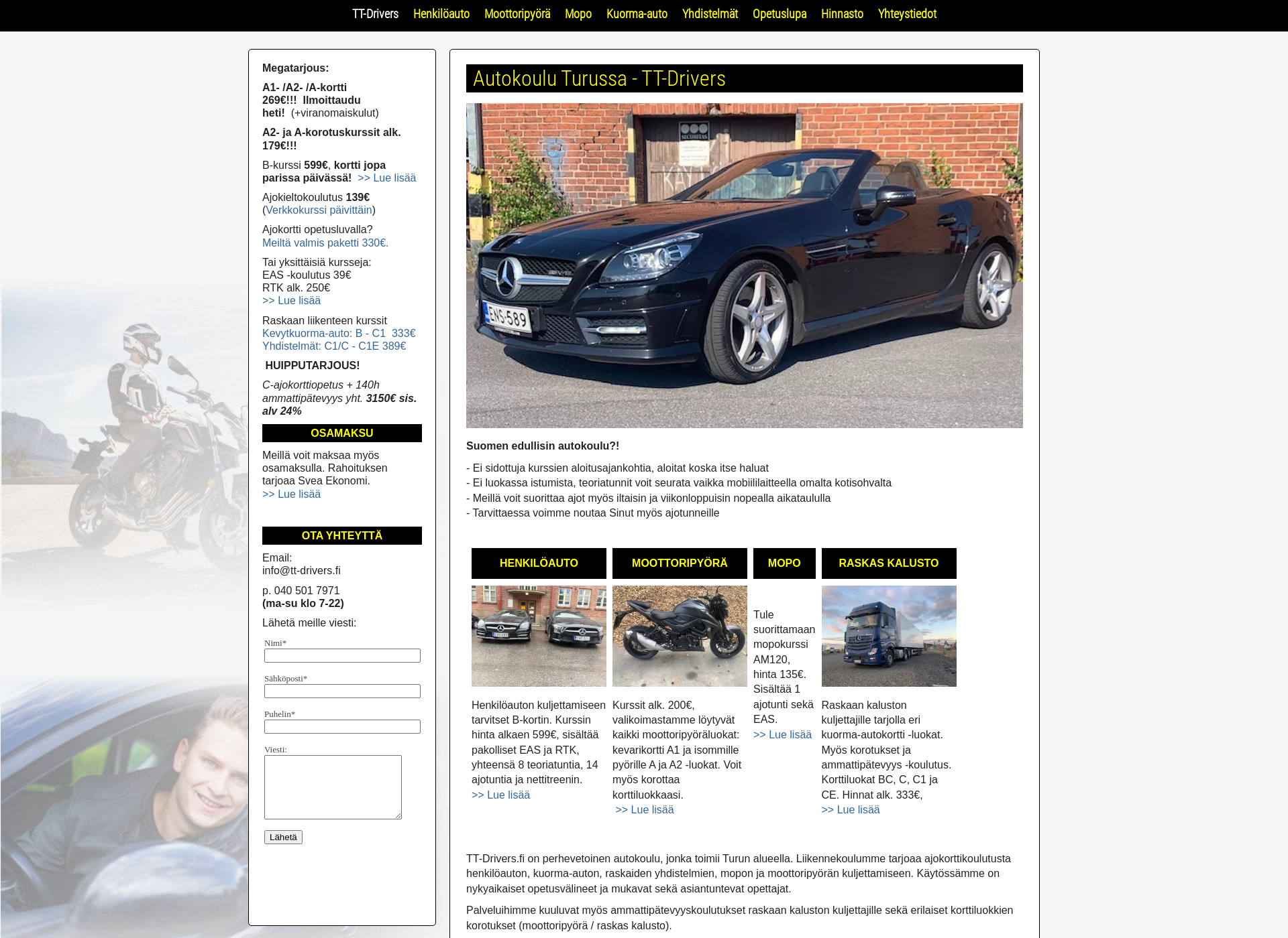 Screenshot for tt-drivers.fi