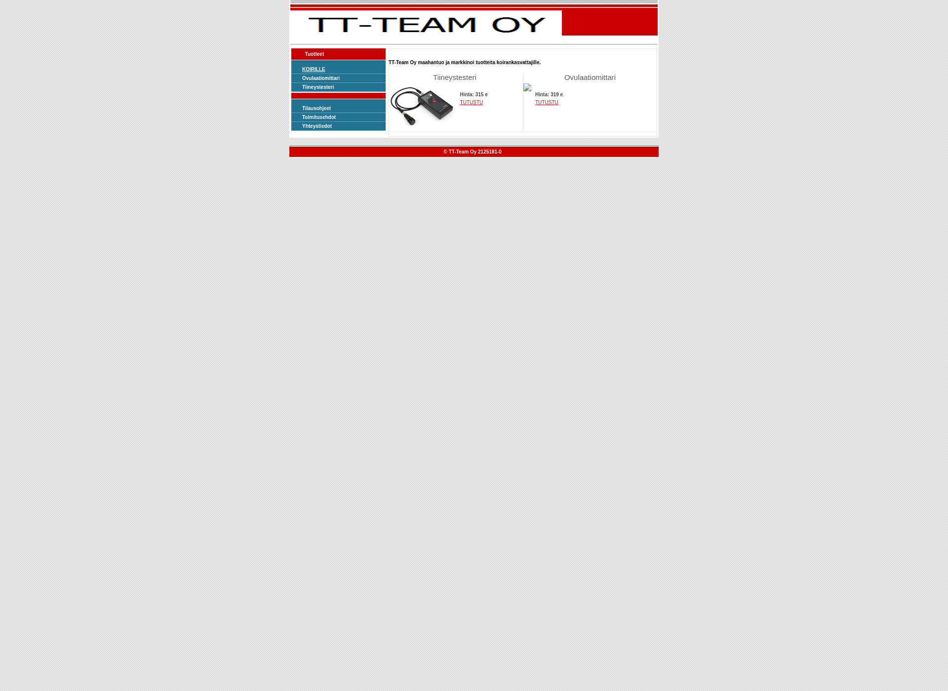 Screenshot for tt-team.fi