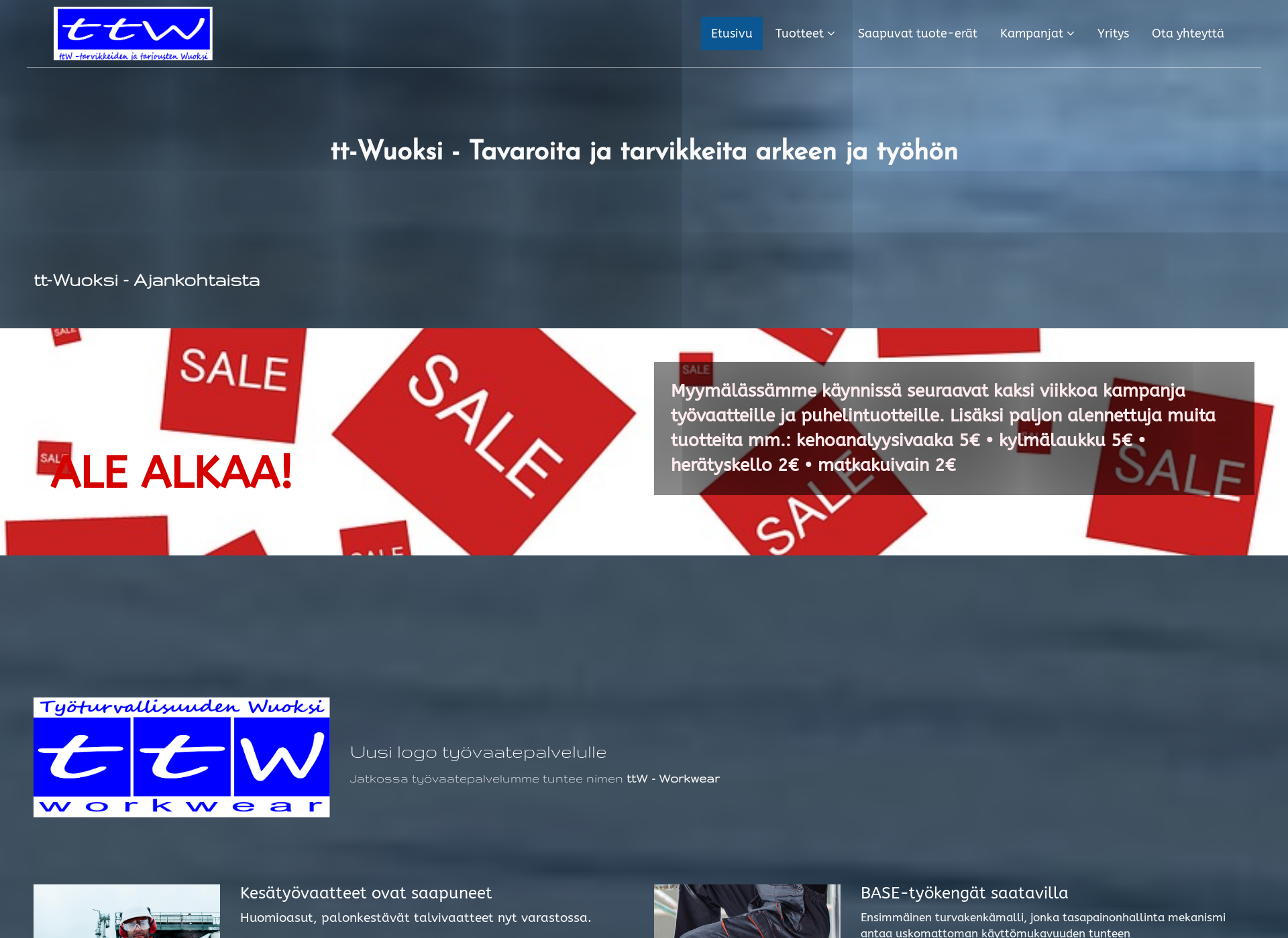 Screenshot for tt-wuoksi.fi