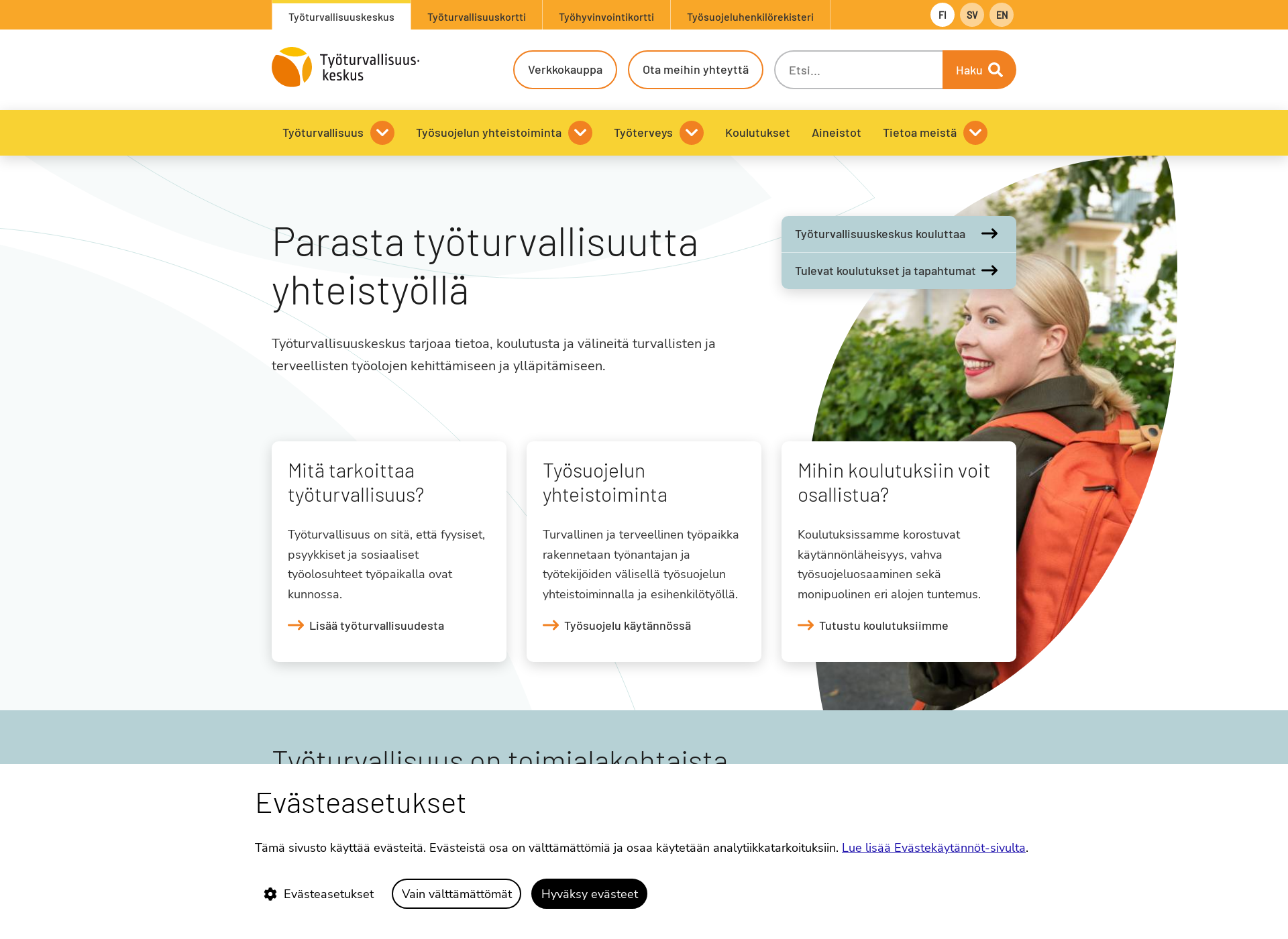 Skärmdump för ttk.fi