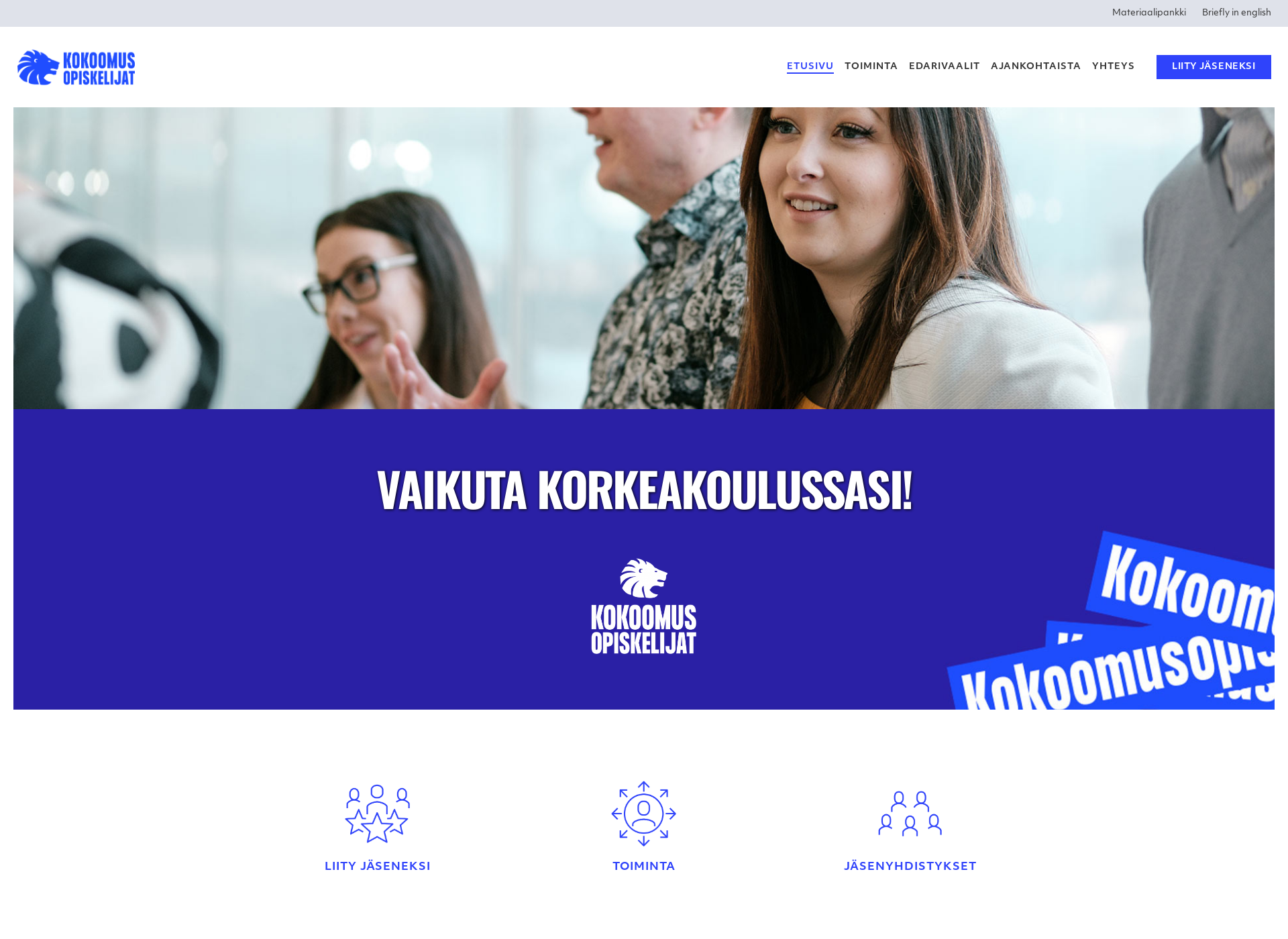 Skärmdump för tuhatkunta.fi