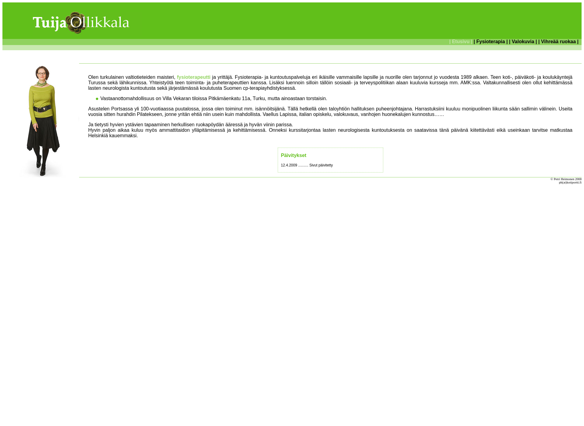 Screenshot for tuijaollikkala.fi