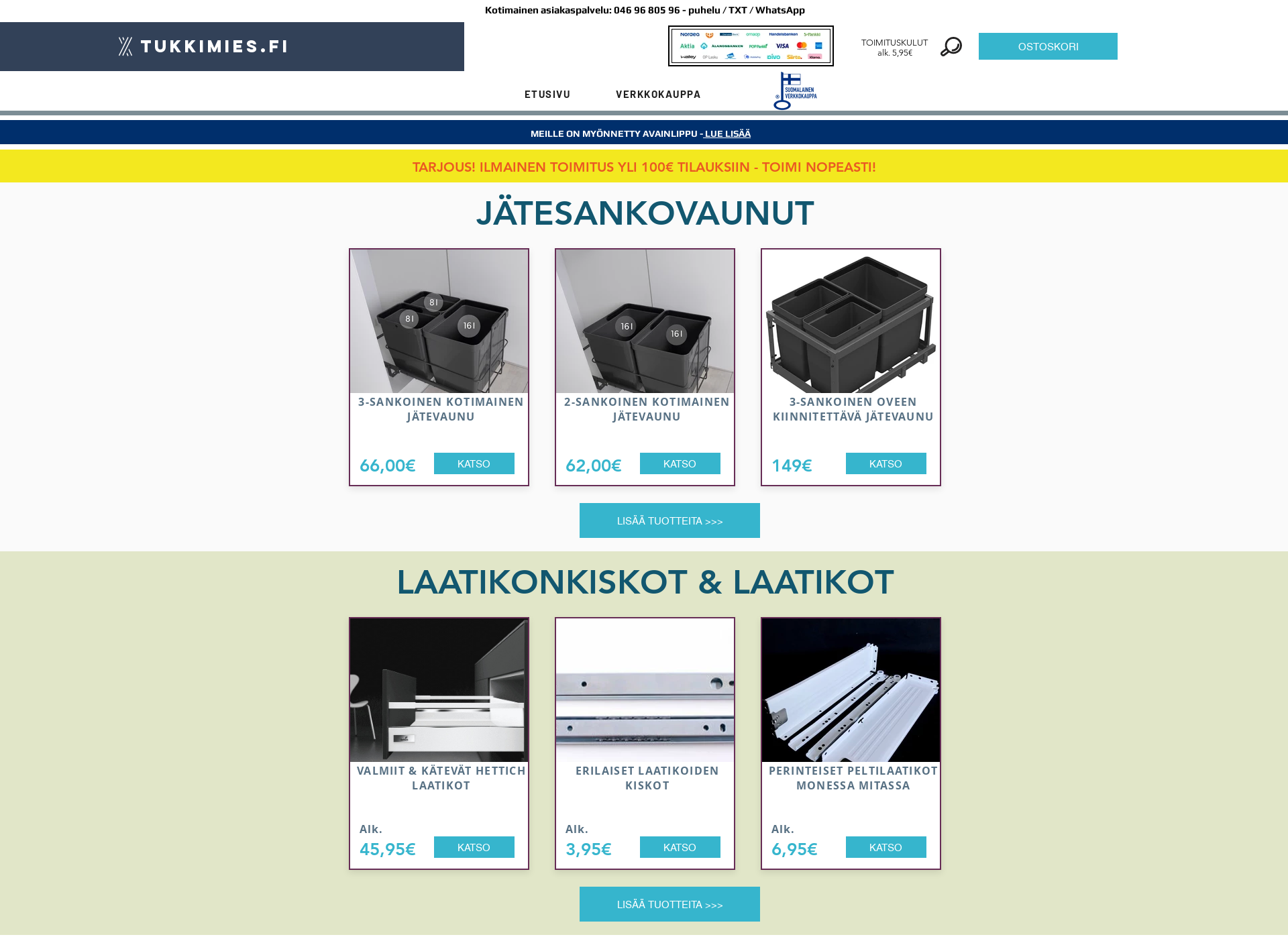 Screenshot for tukkimies.fi