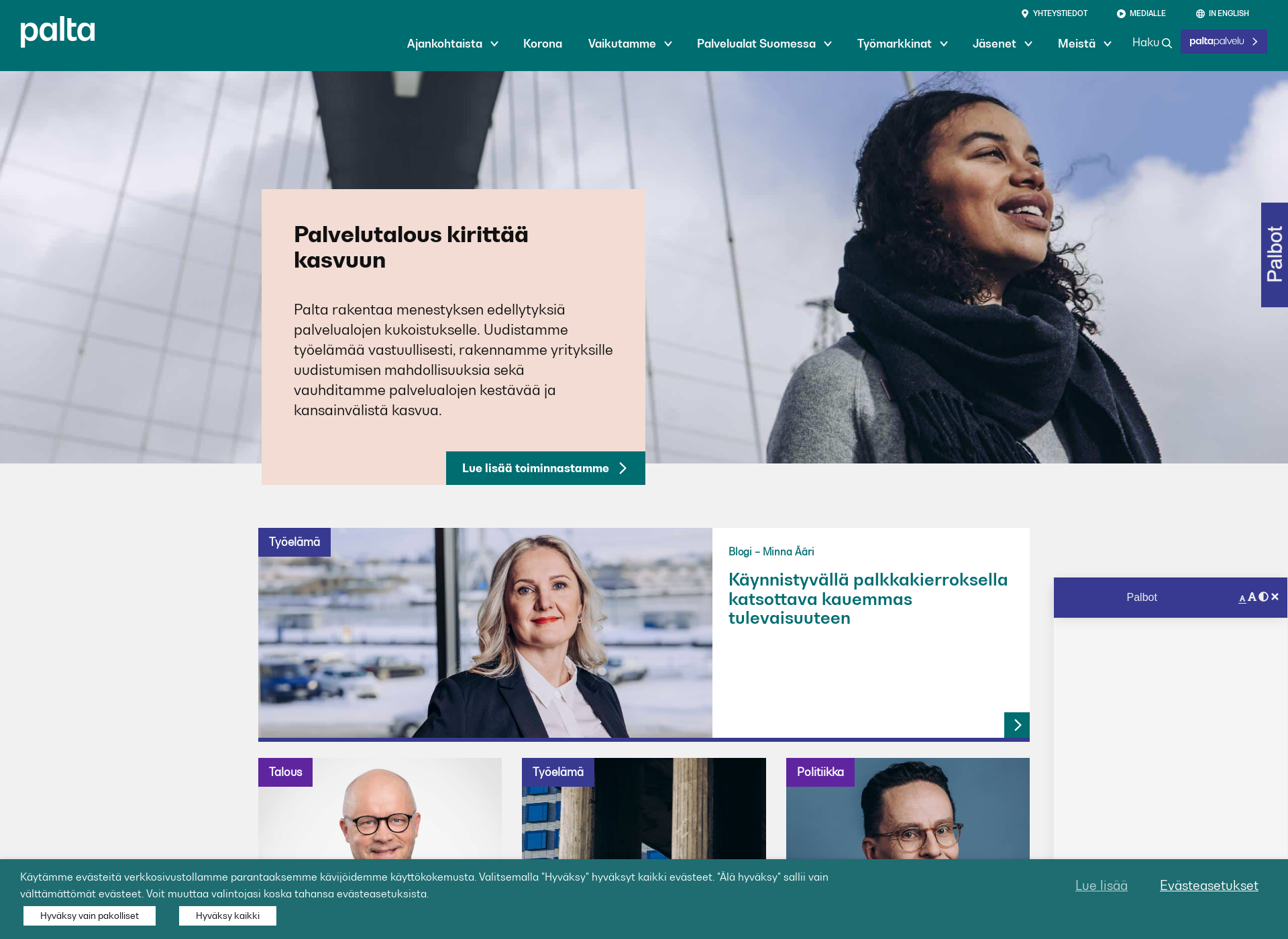 Screenshot for tulevaisuudenjohtajuus.fi