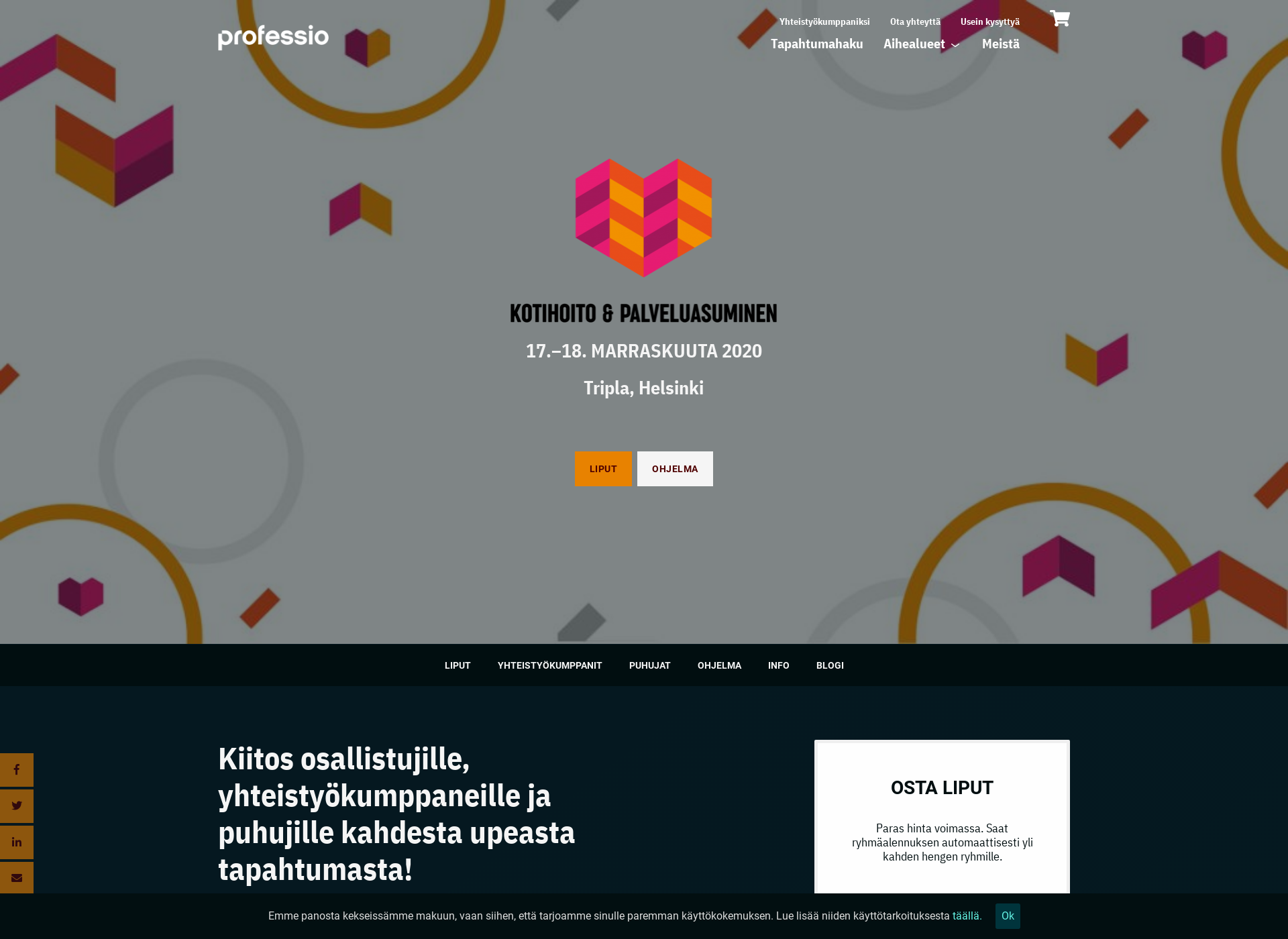 Screenshot for tulevaisuudenkotihoito.fi