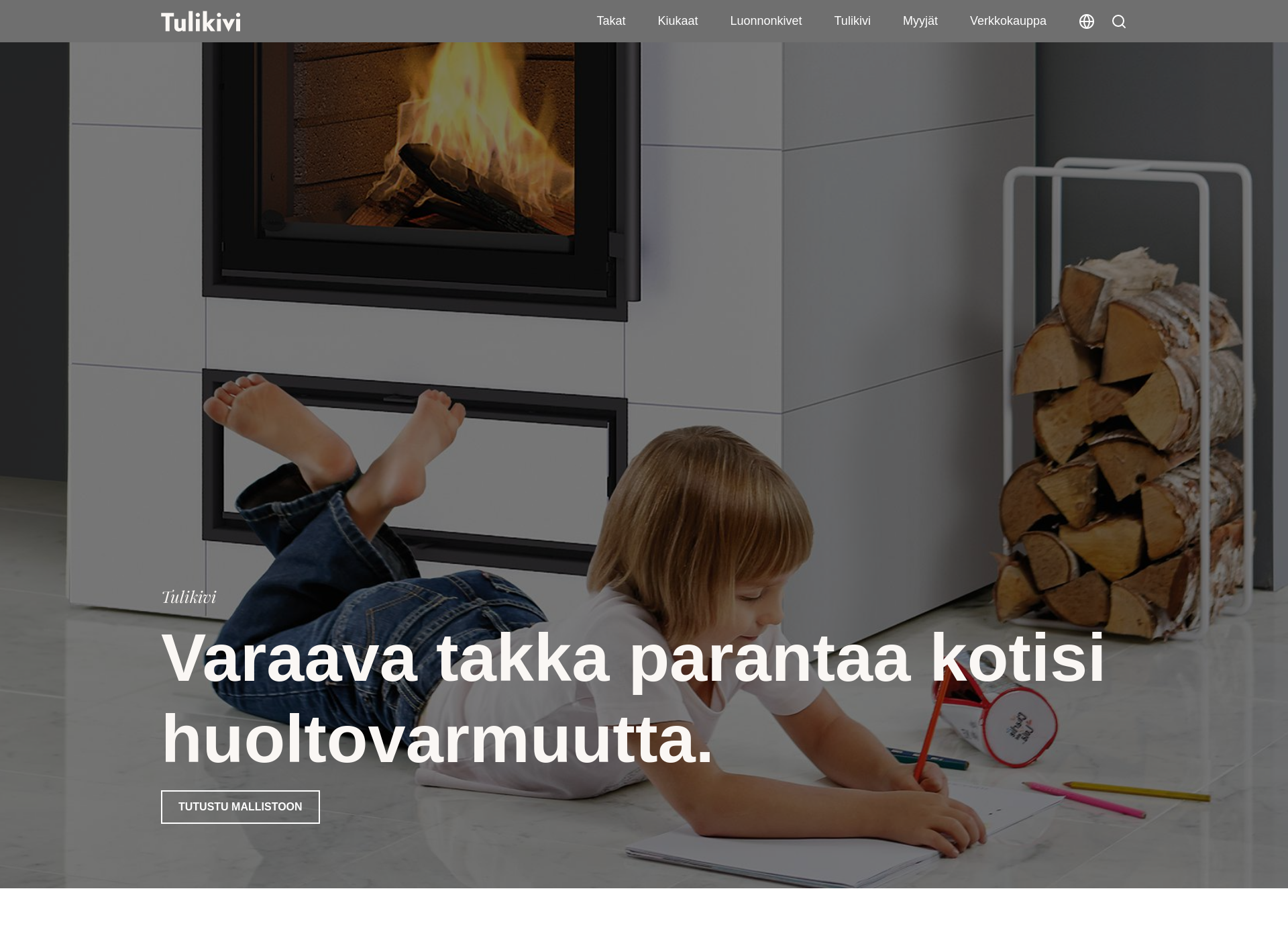 Screenshot for tulikivi.fi