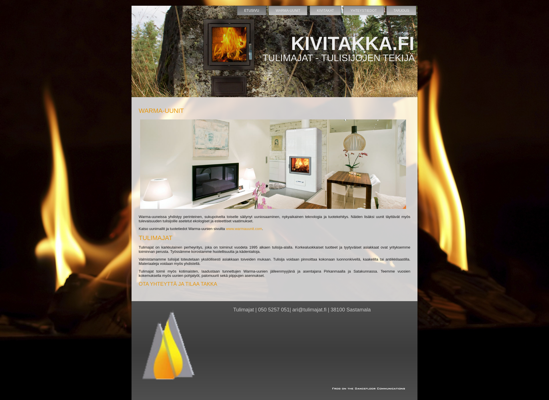 Screenshot for tulimajat.fi