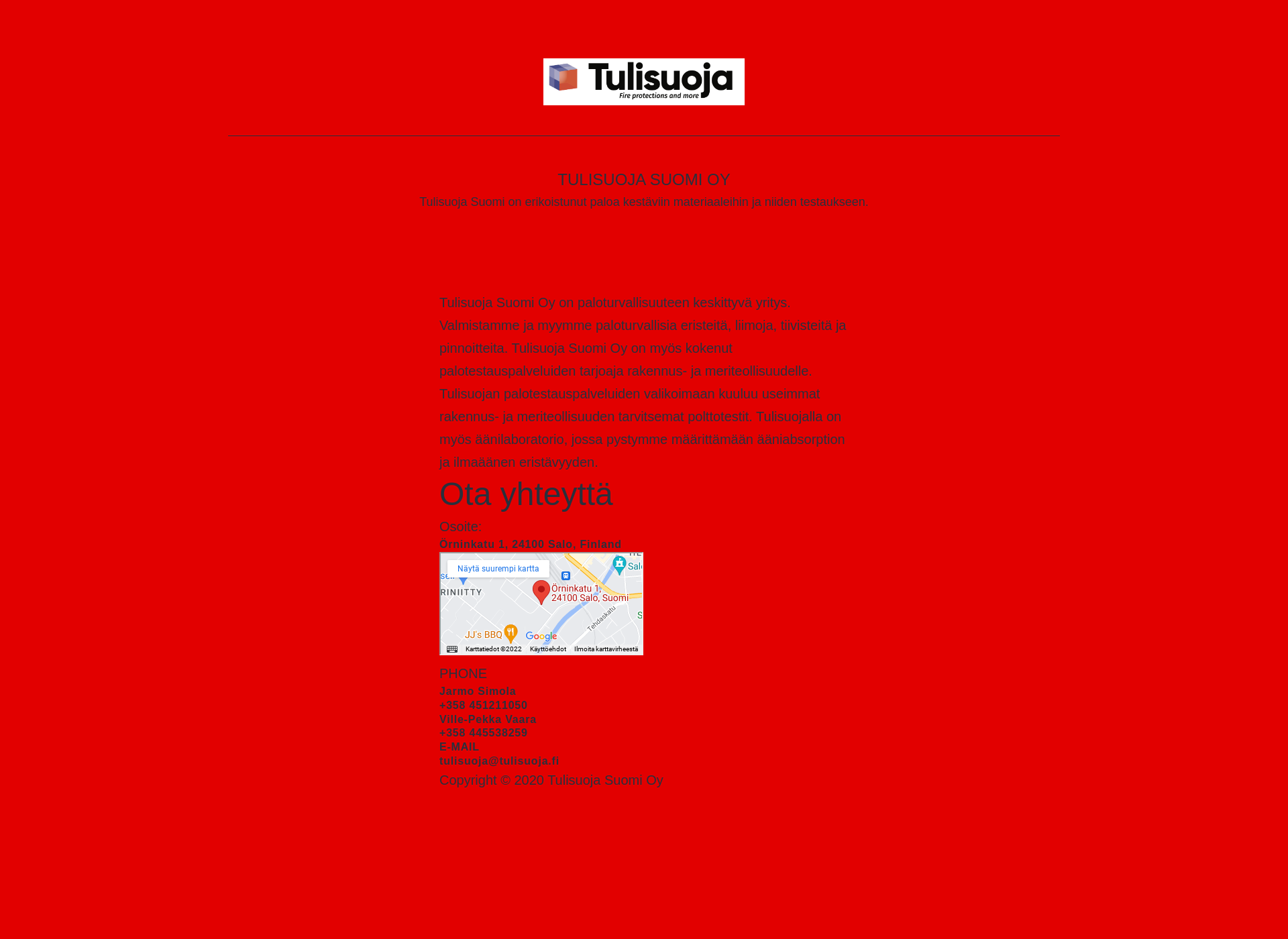 Screenshot for tulisuoja.fi