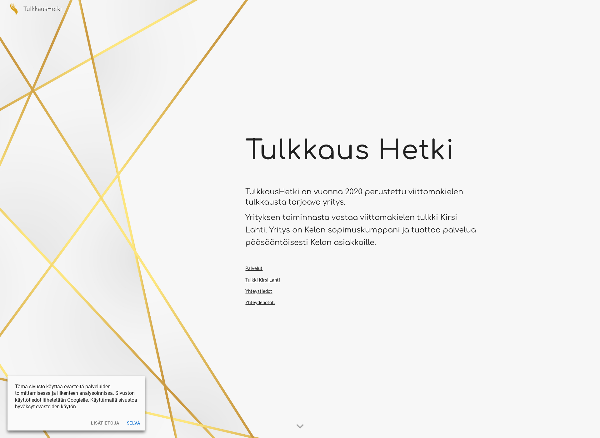 Screenshot for tulkkaushetki.fi