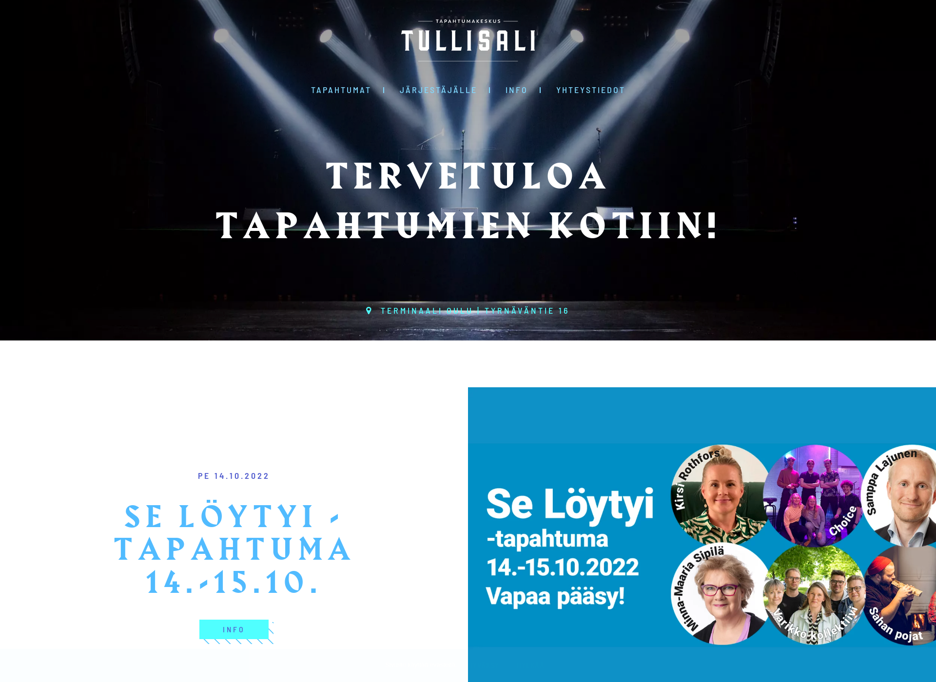 Skärmdump för tullisali.fi