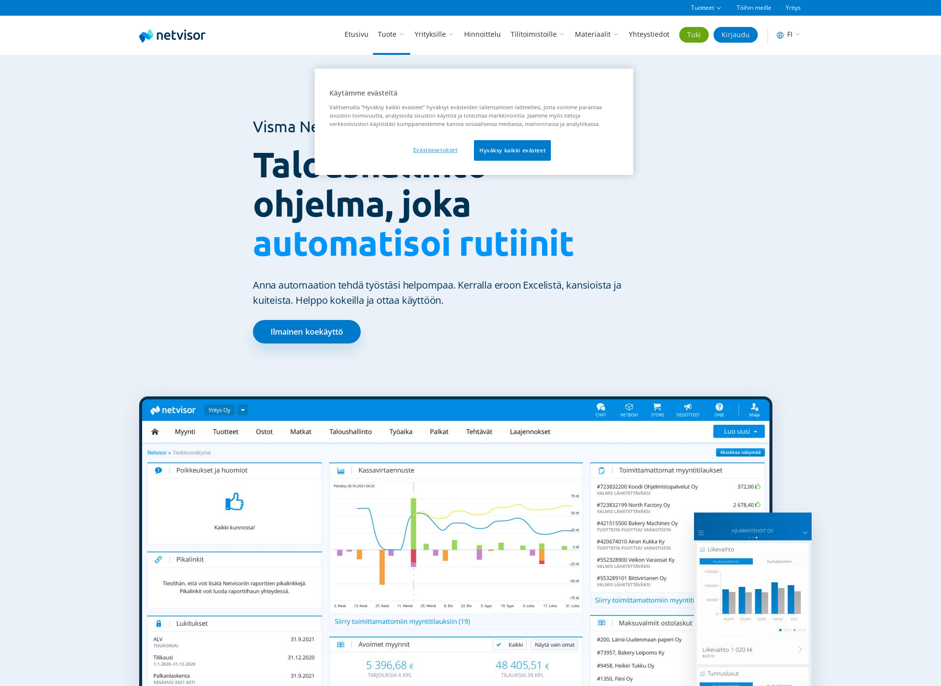 Screenshot for tuloslaskelma.fi