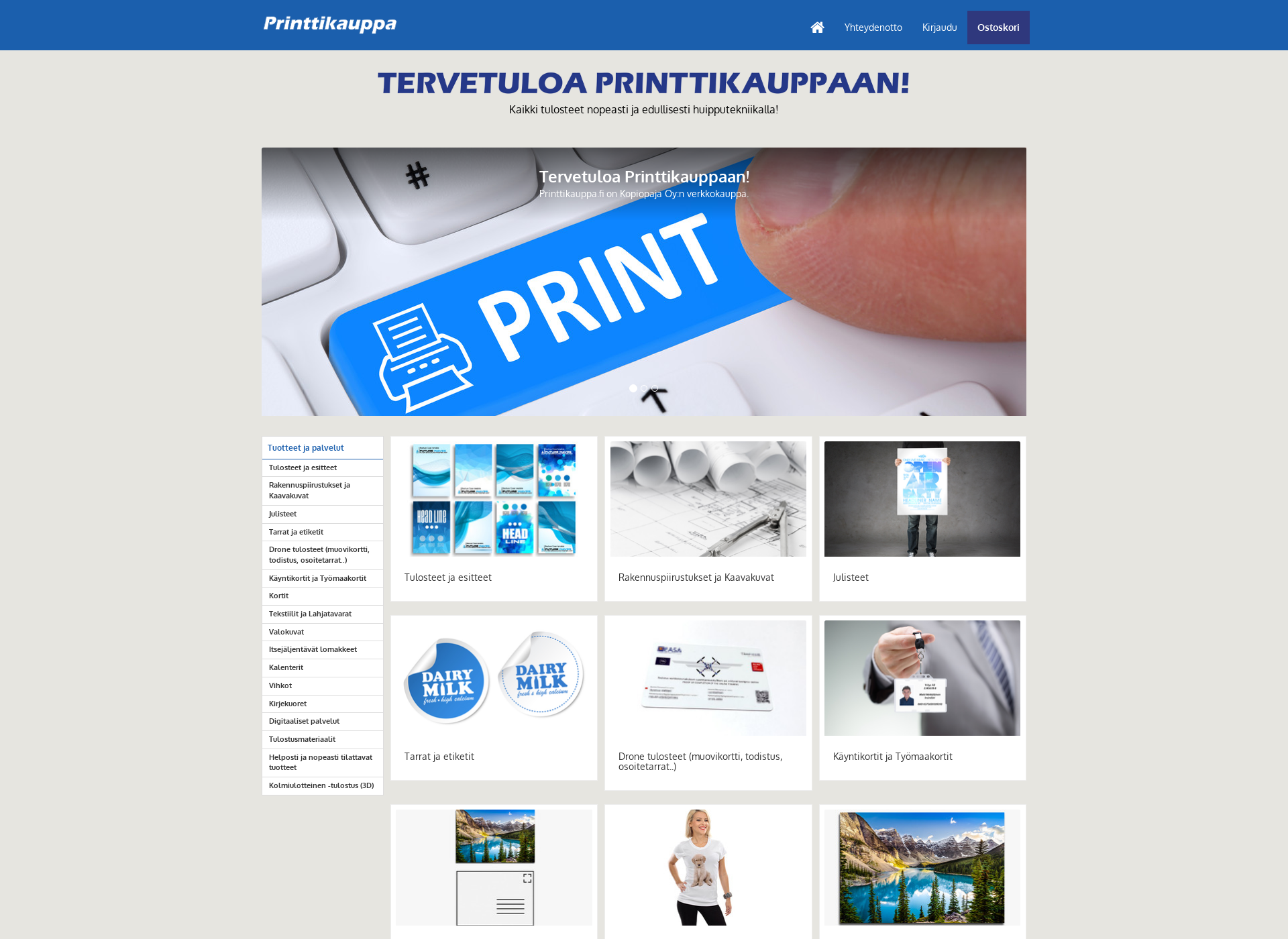 Screenshot for tulostepalvelu.fi