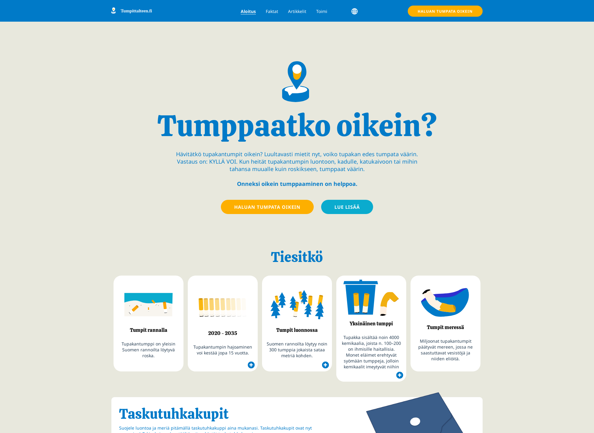 Screenshot for tumpittalteen.fi