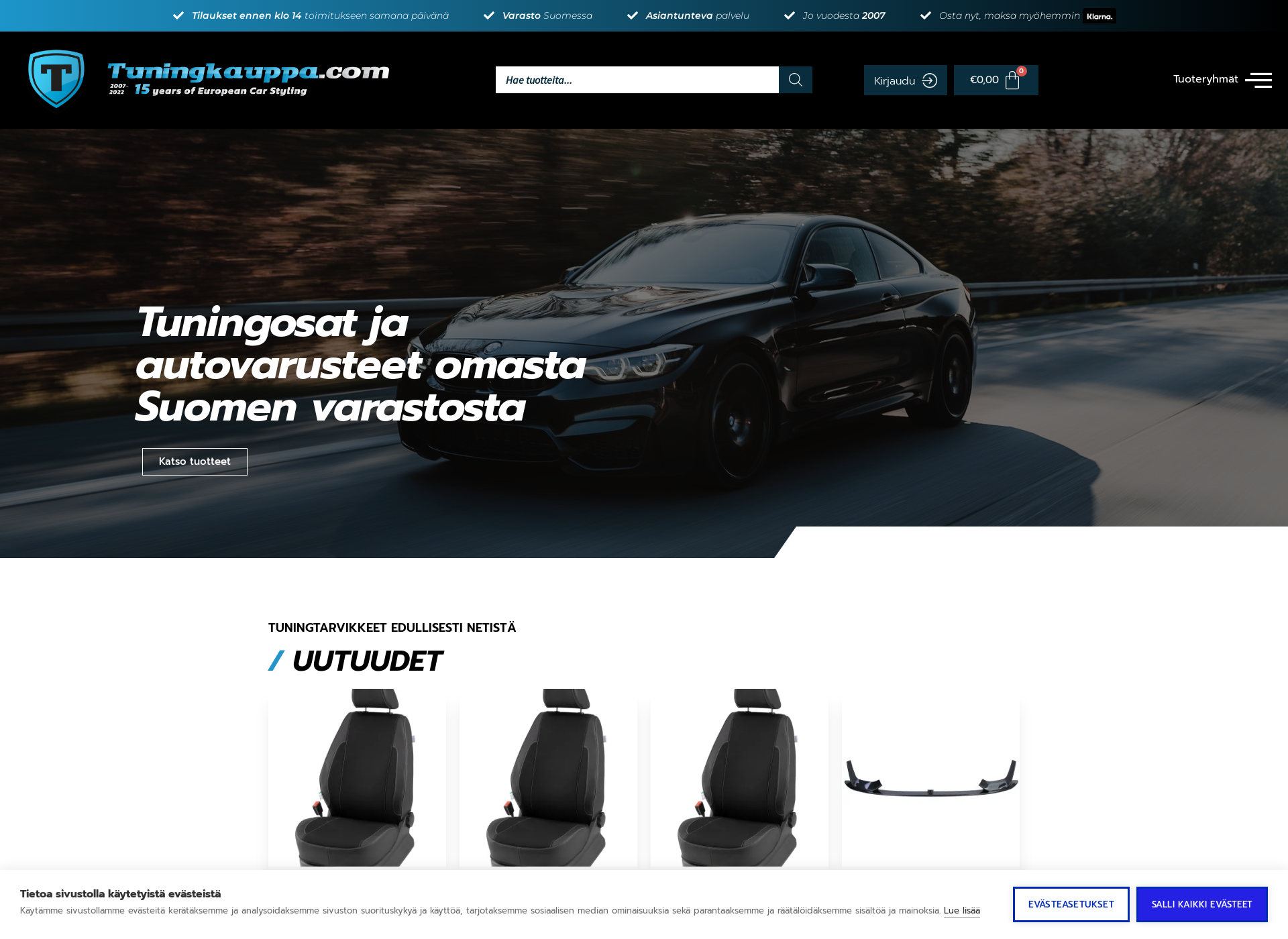 Screenshot for tuningcarcenter.fi