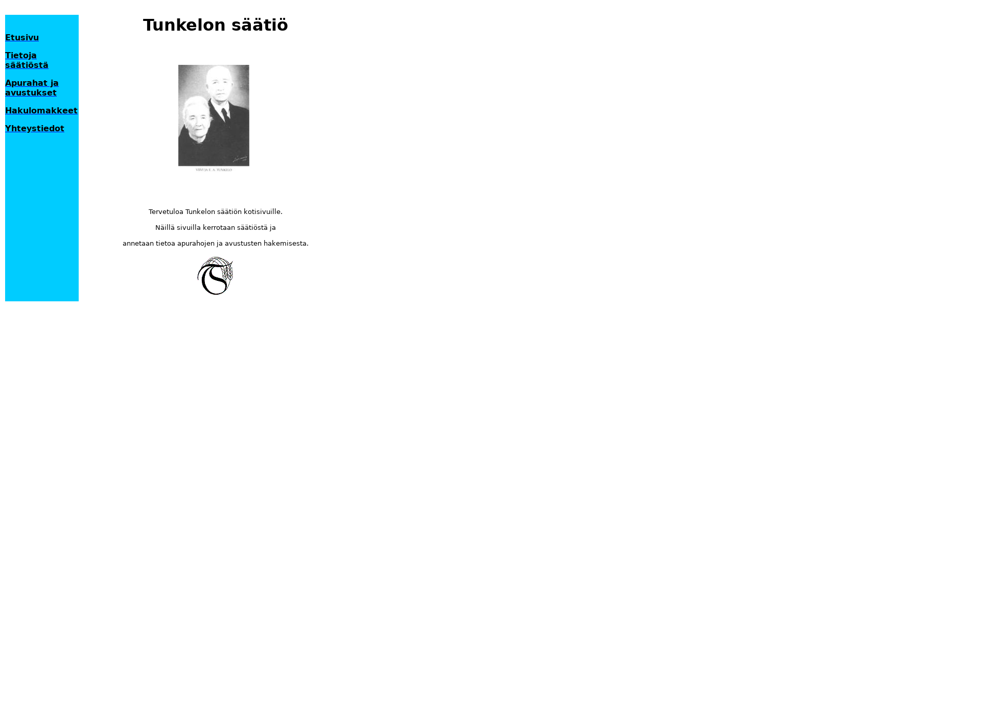 Skärmdump för tunkelo.fi